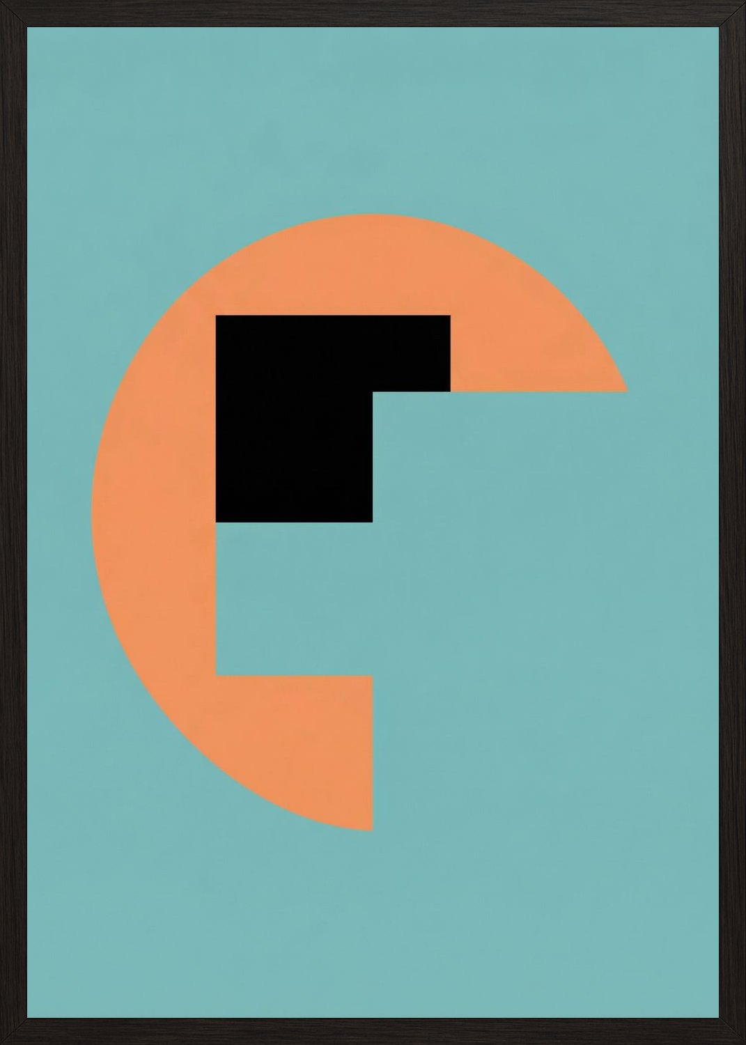 Poster in oak frame