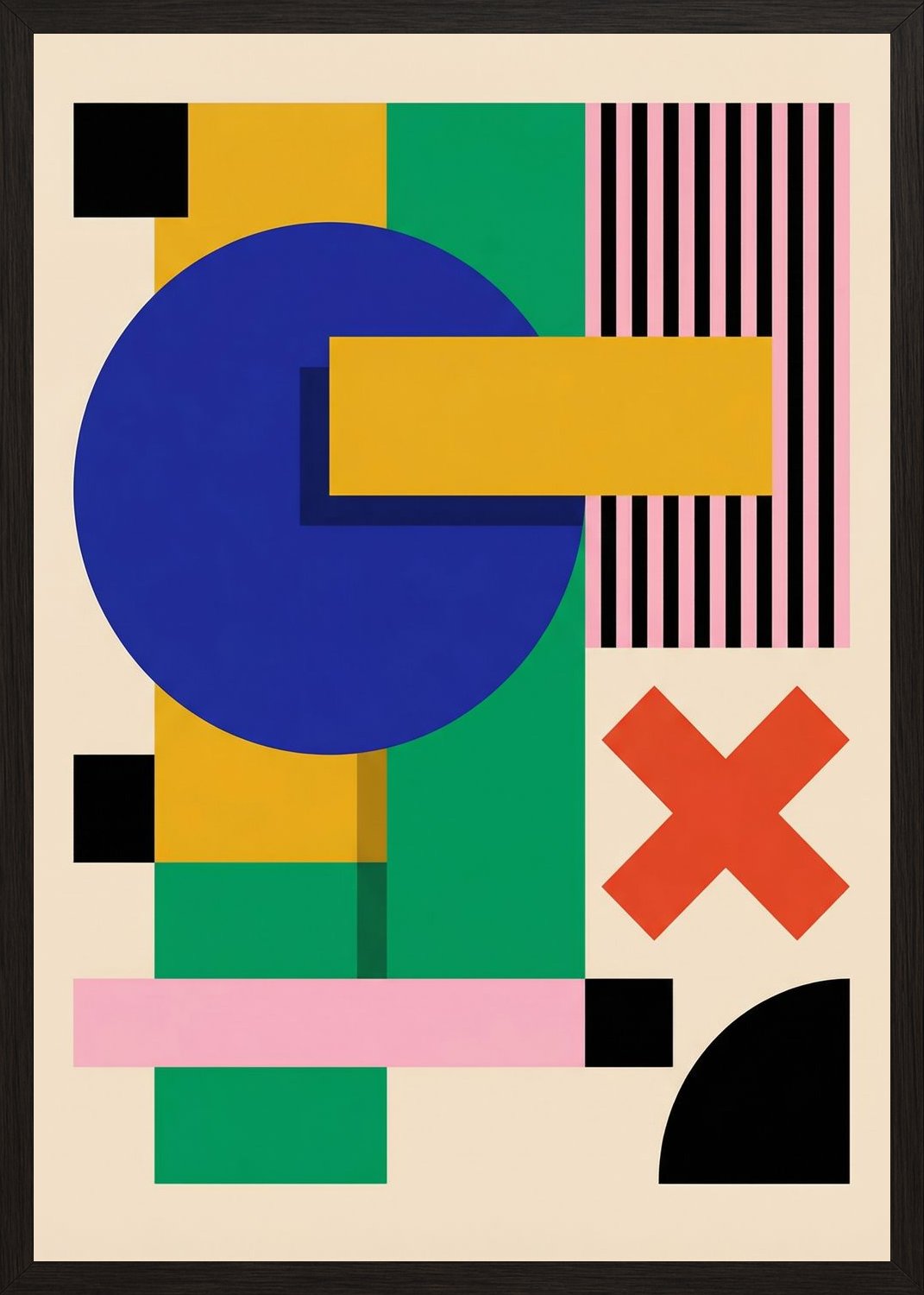 Poster in oak frame