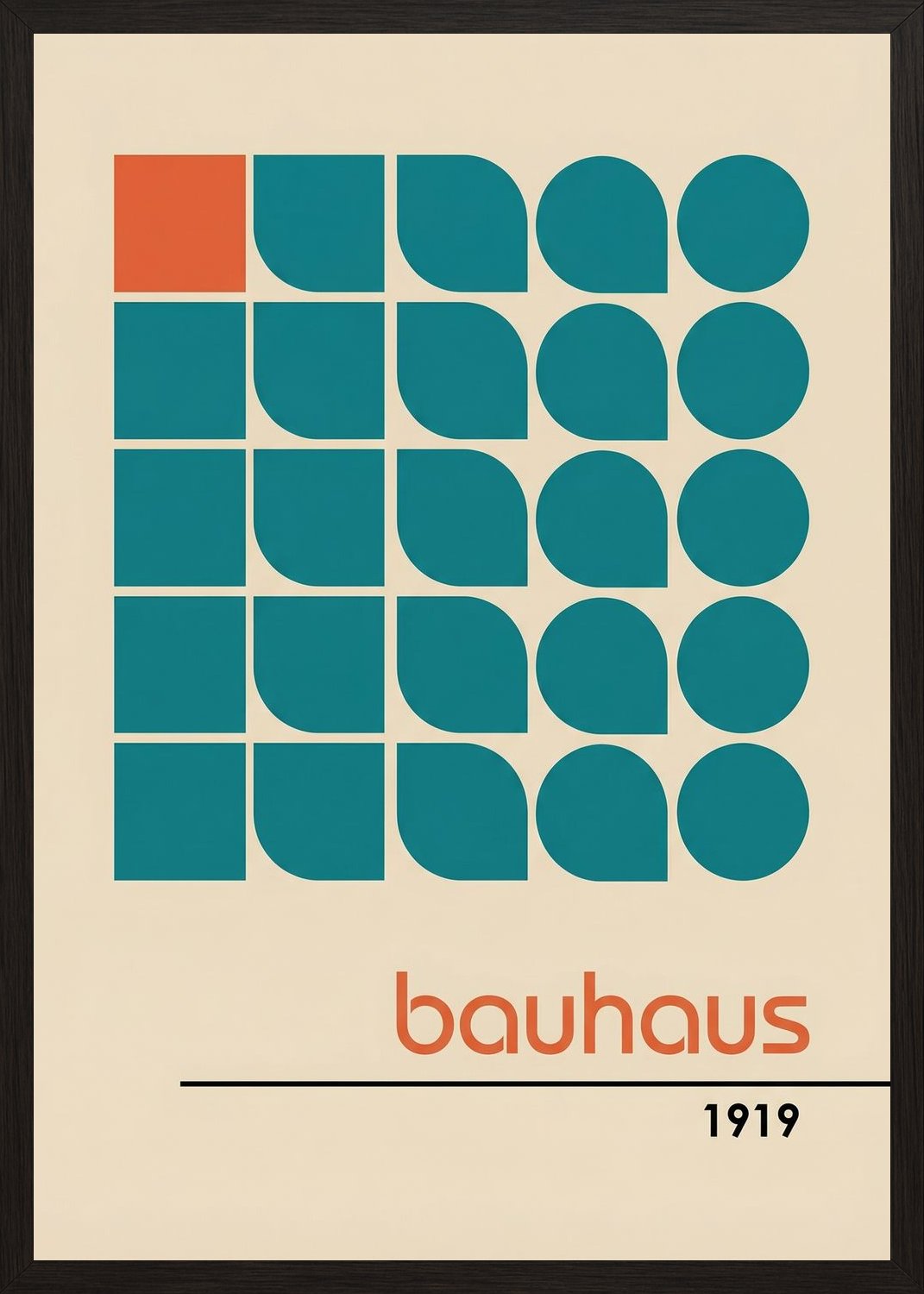 Poster in black frame