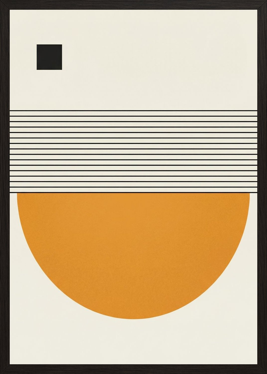 Poster in oak frame