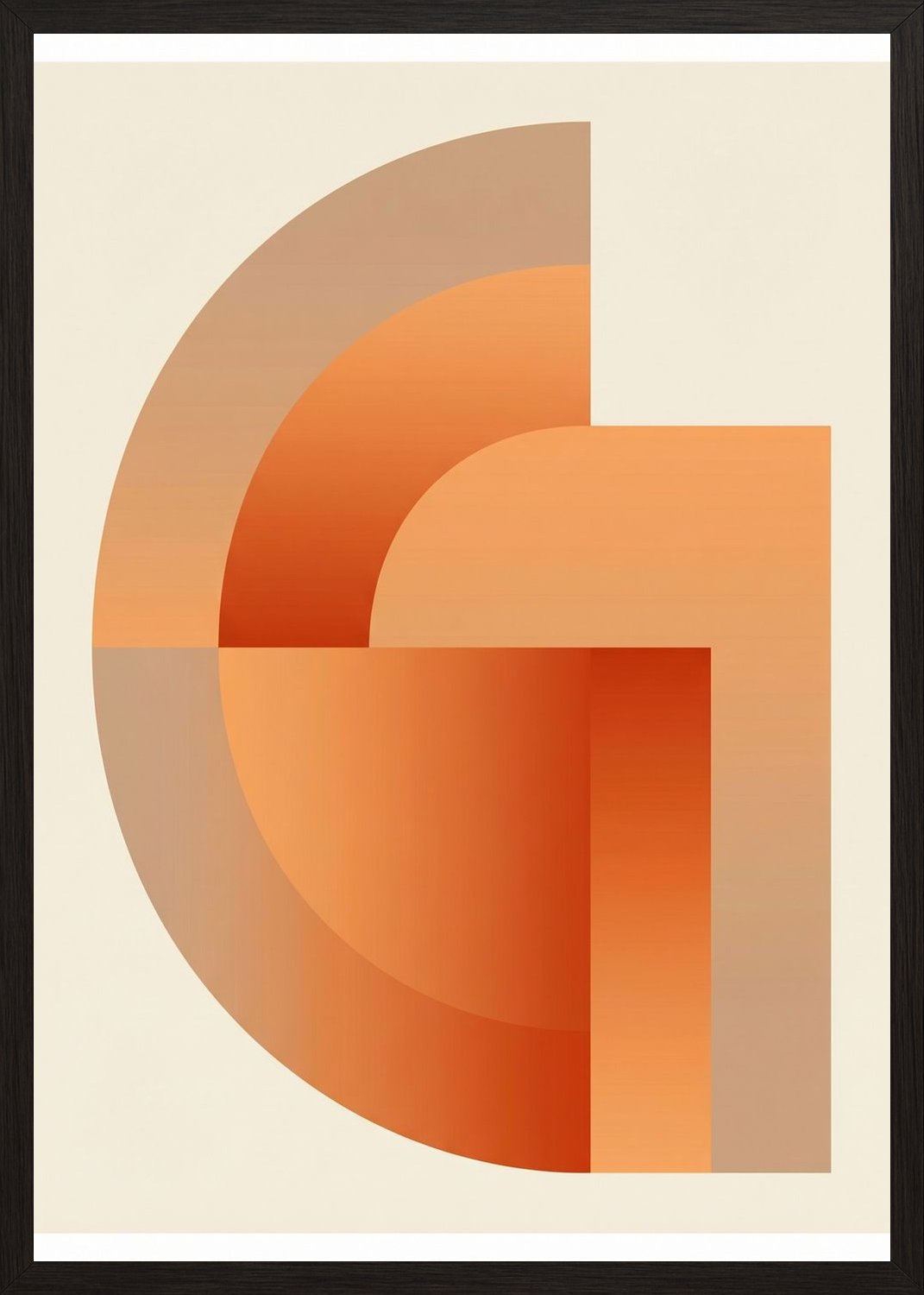 Poster in oak frame
