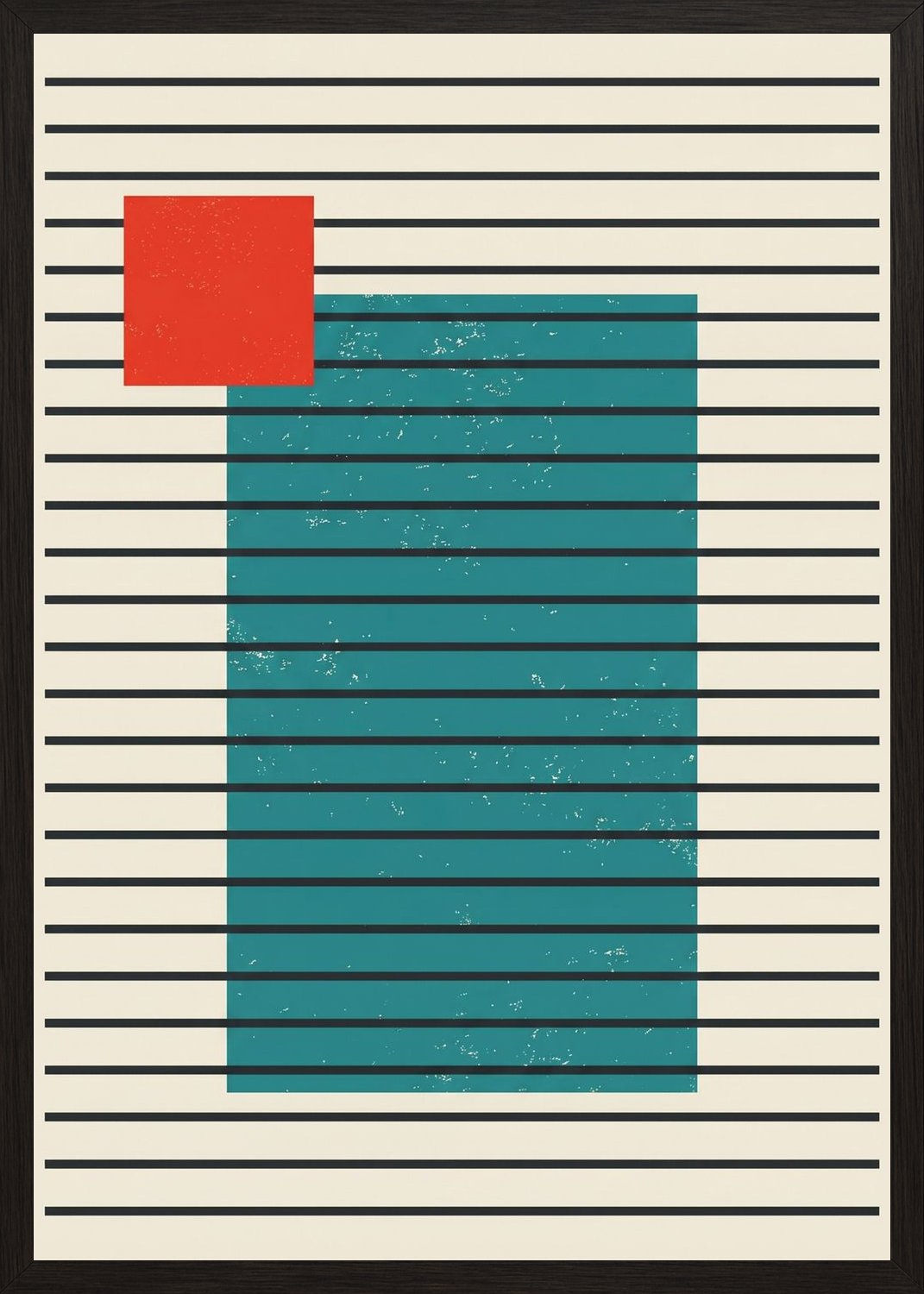 Poster in oak frame