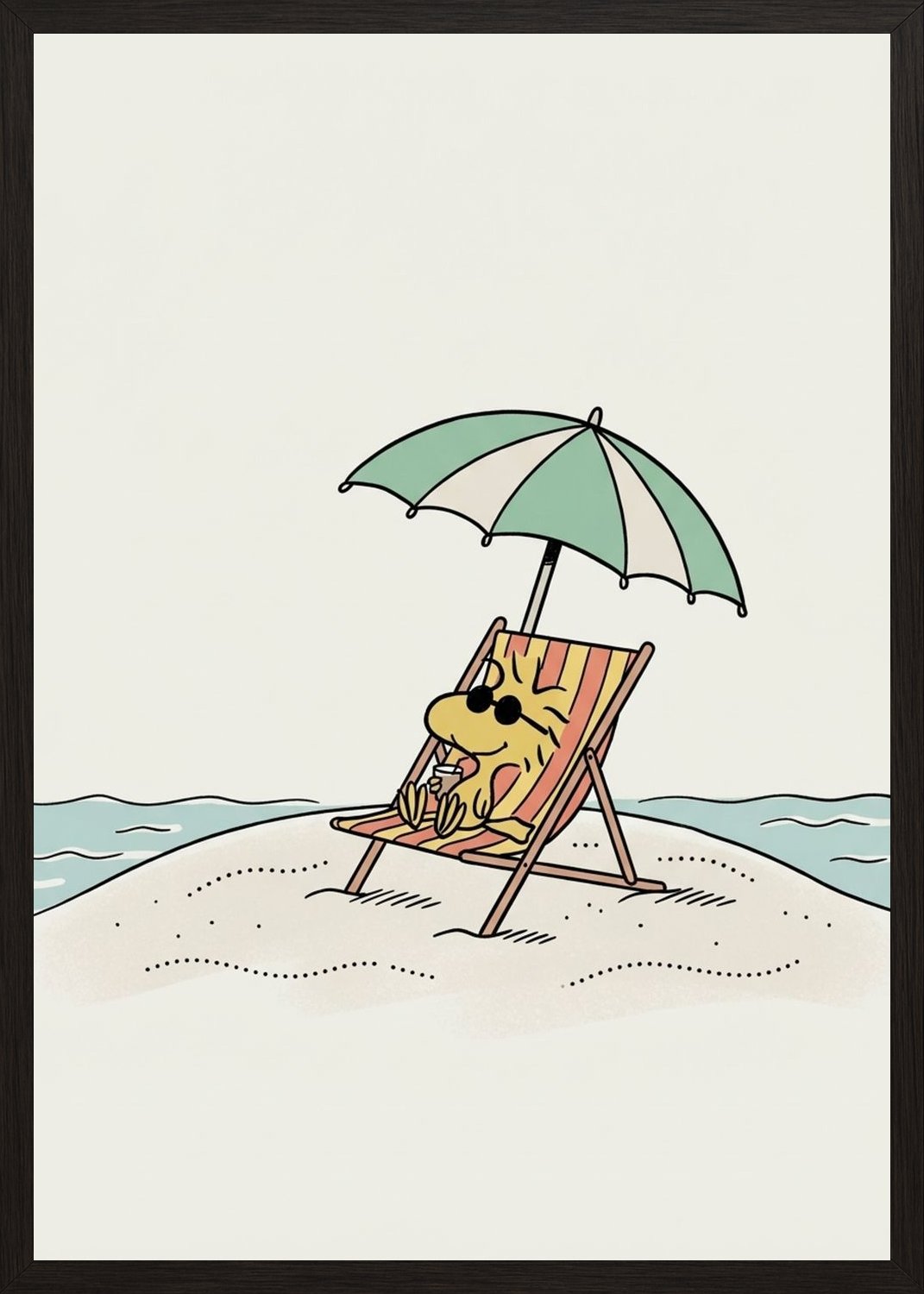 Poster in black frame