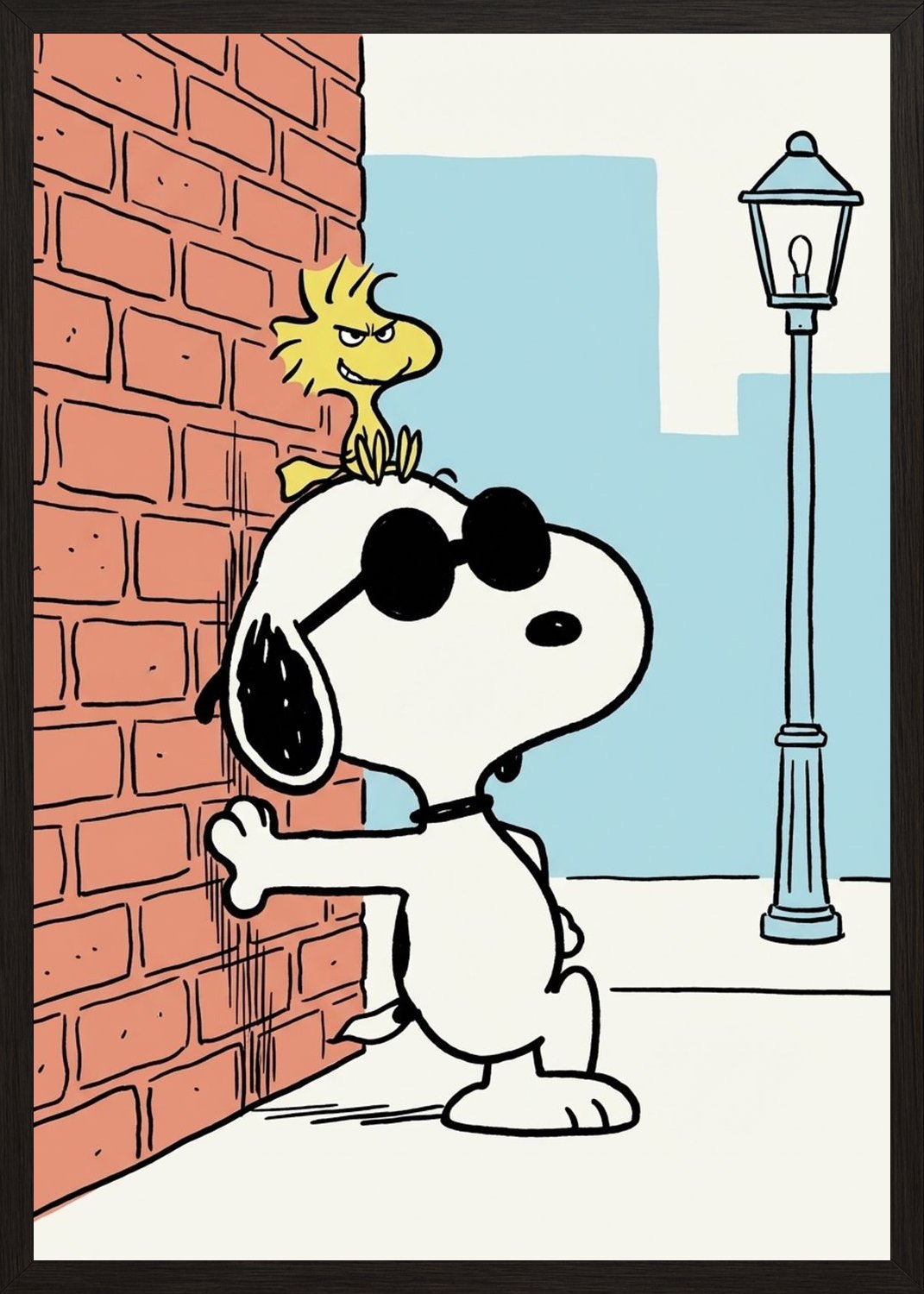 Poster in black frame