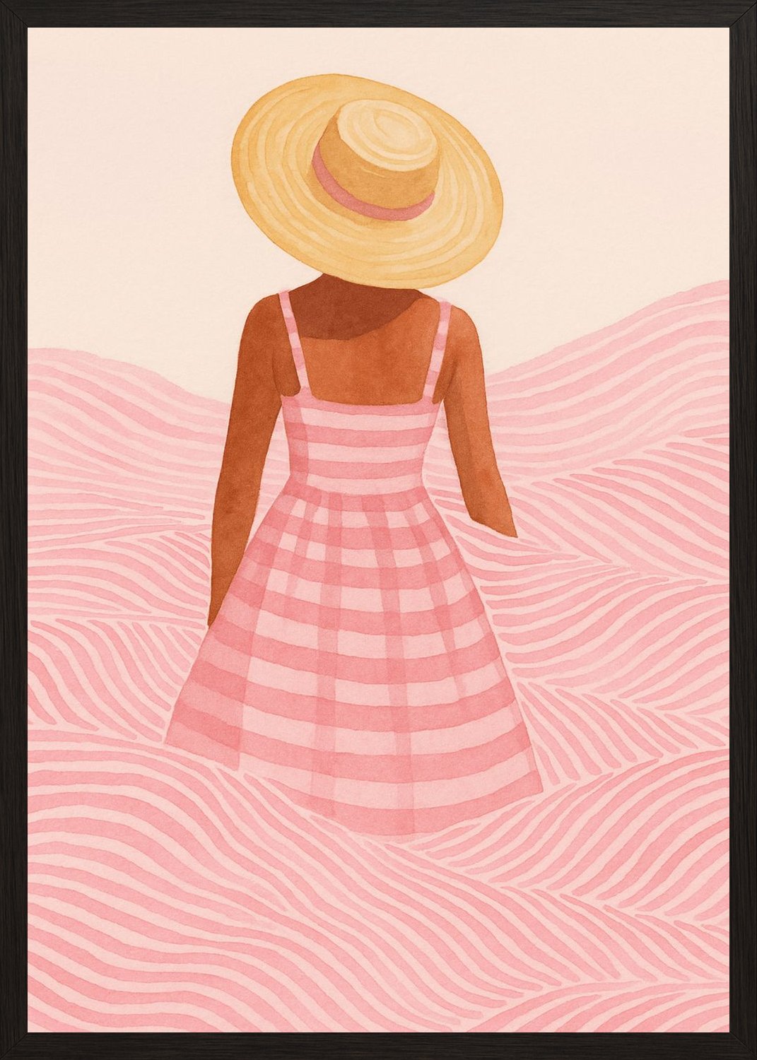 Poster in black frame