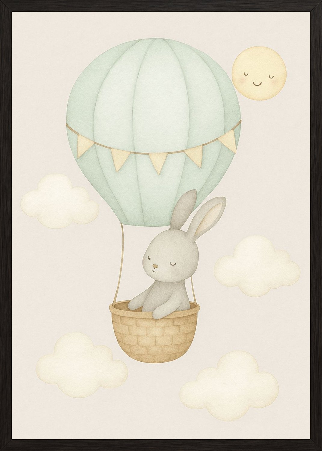 Poster in black frame