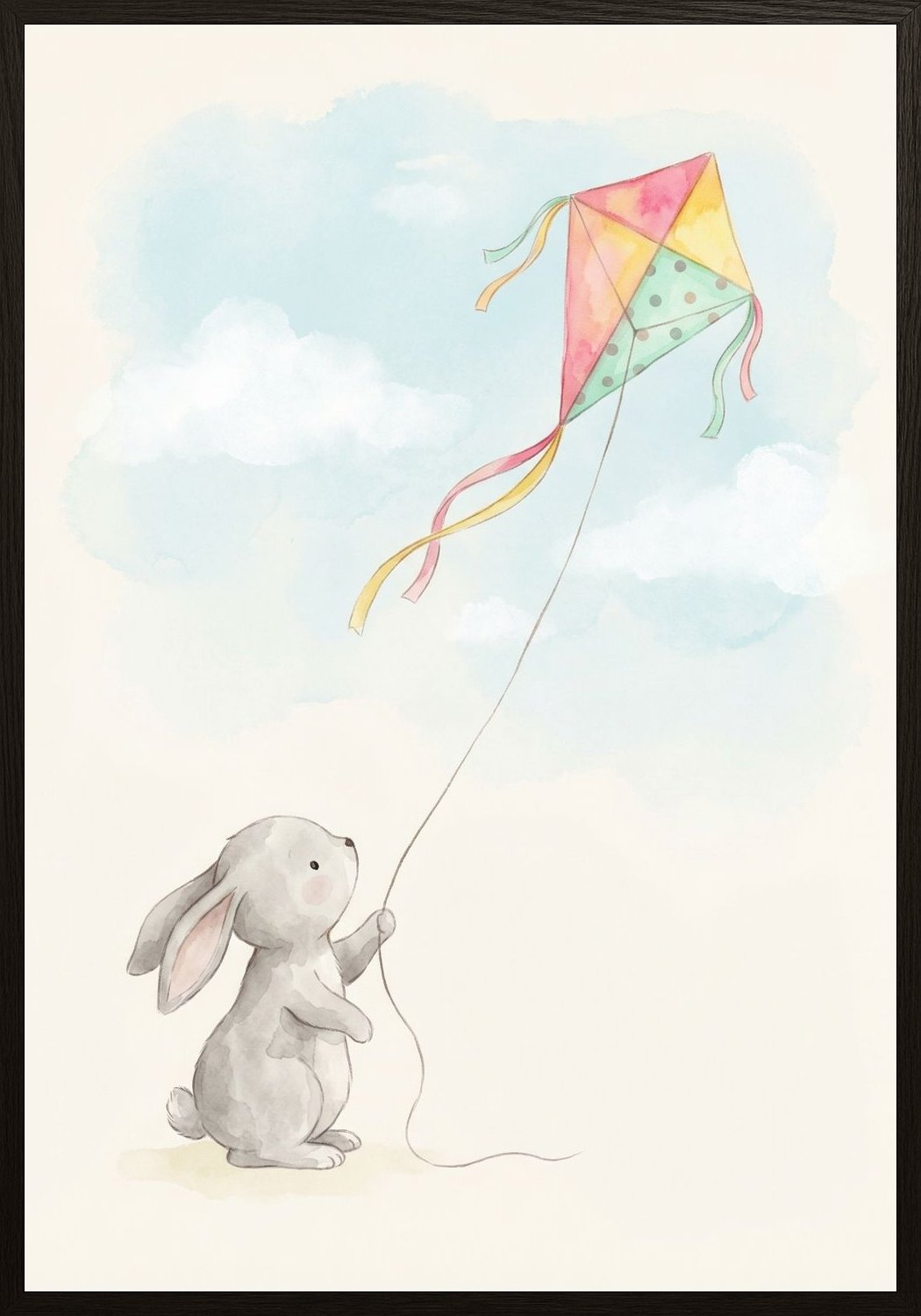 Poster in black frame