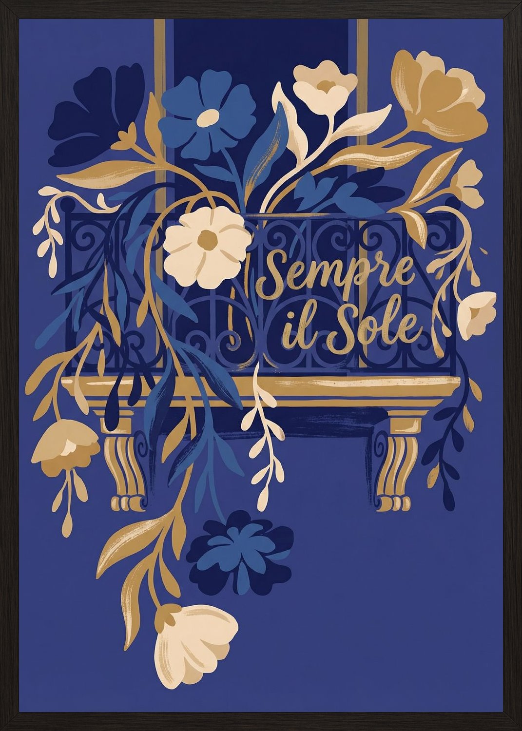 Poster in oak frame