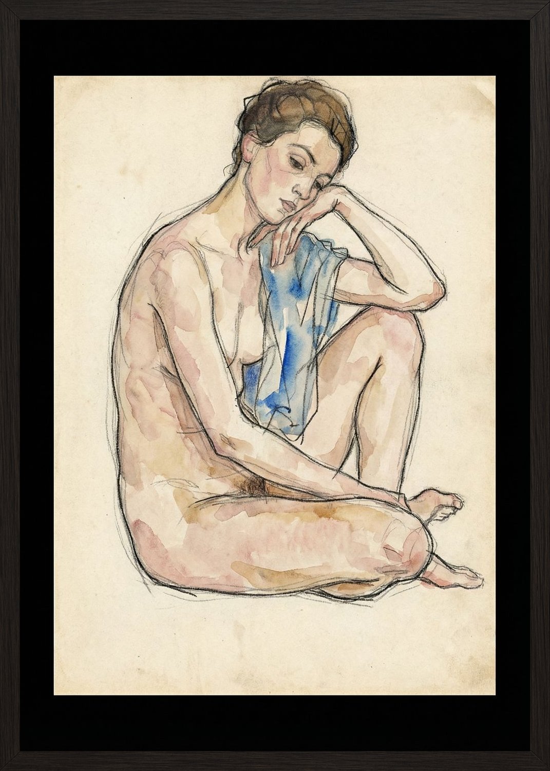 Poster in black frame