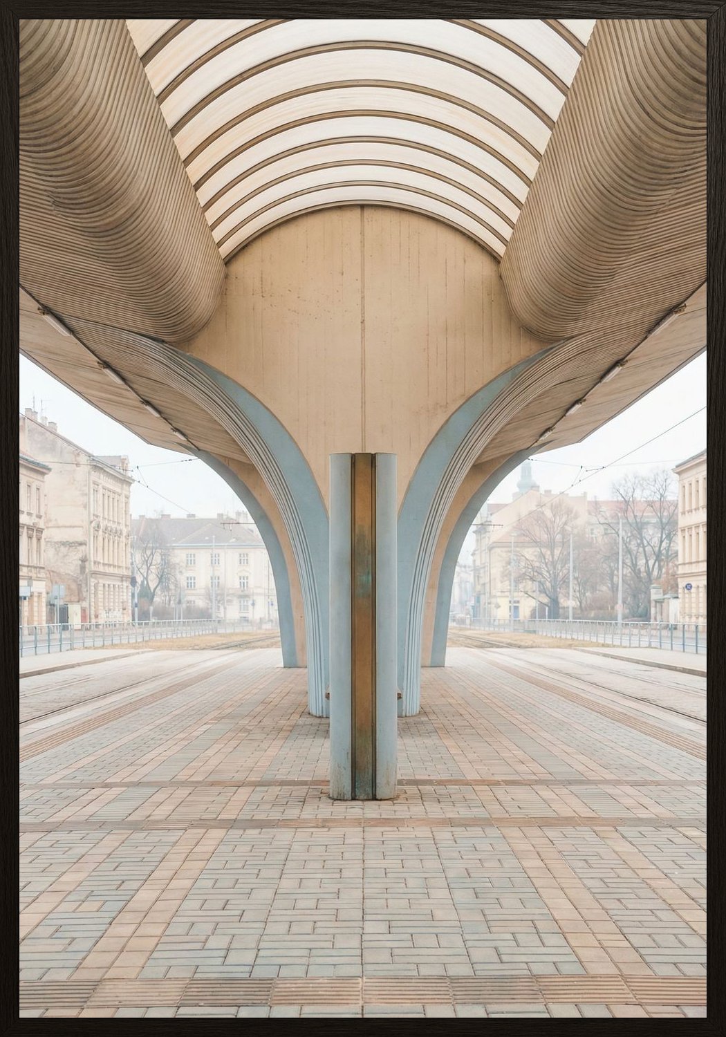 Poster in black frame