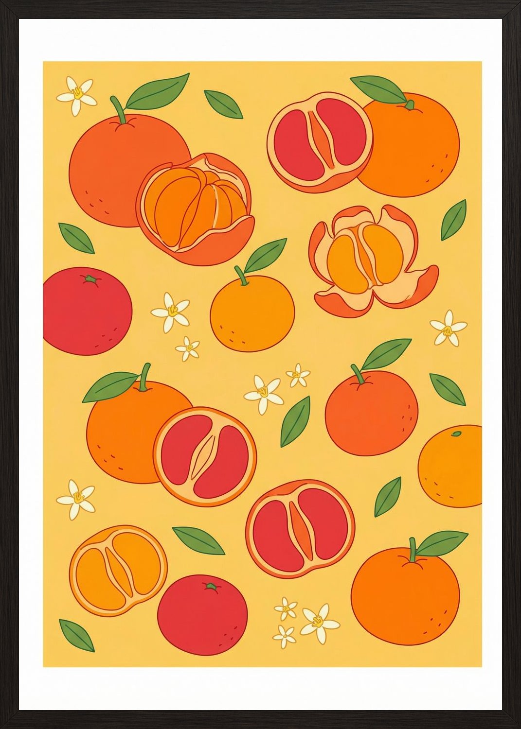 Poster in black frame