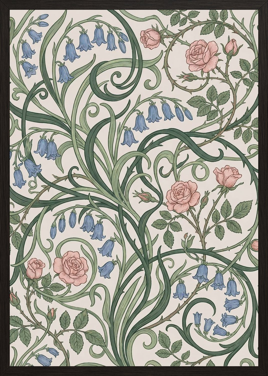 Poster in black frame