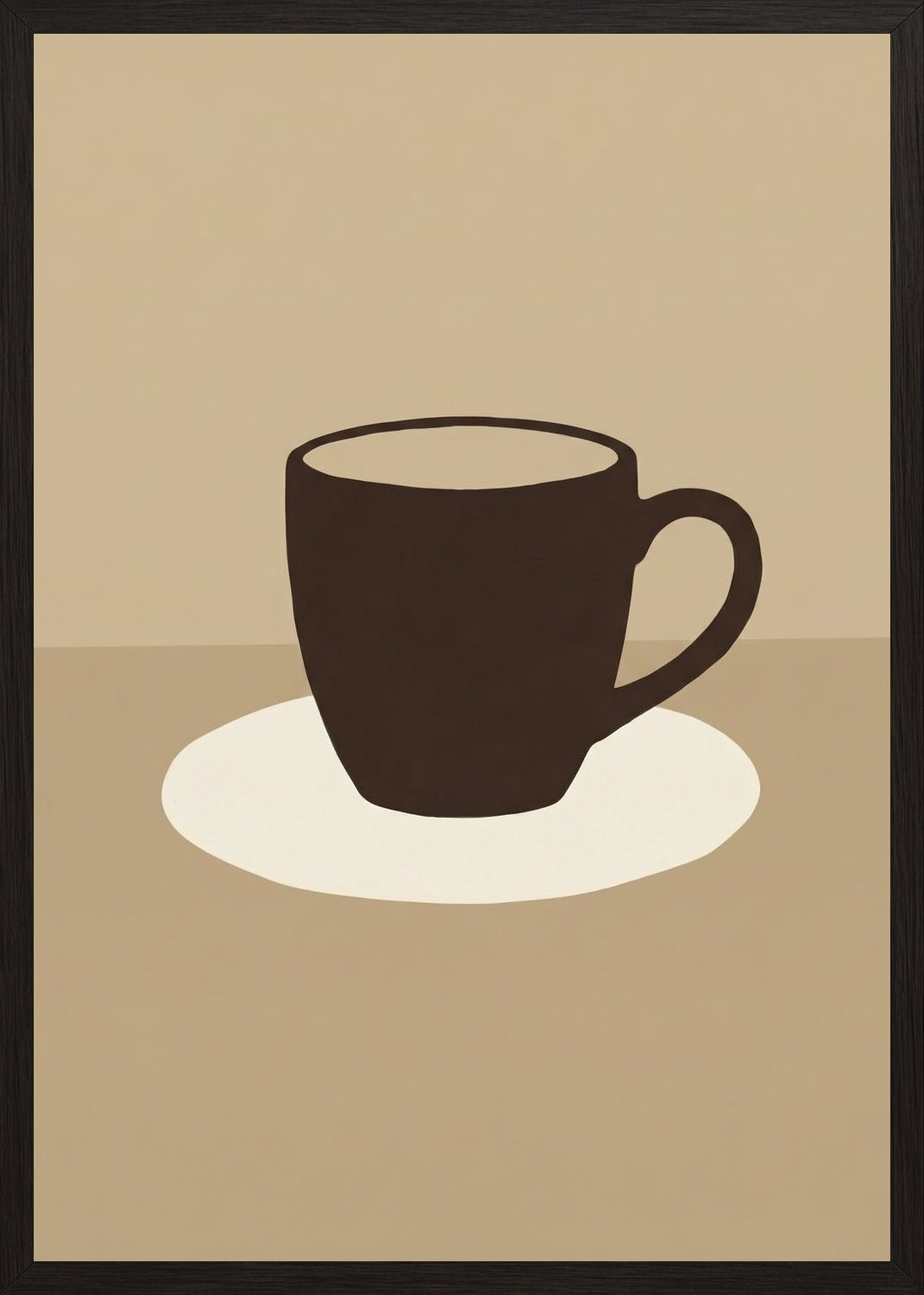 Poster in black frame