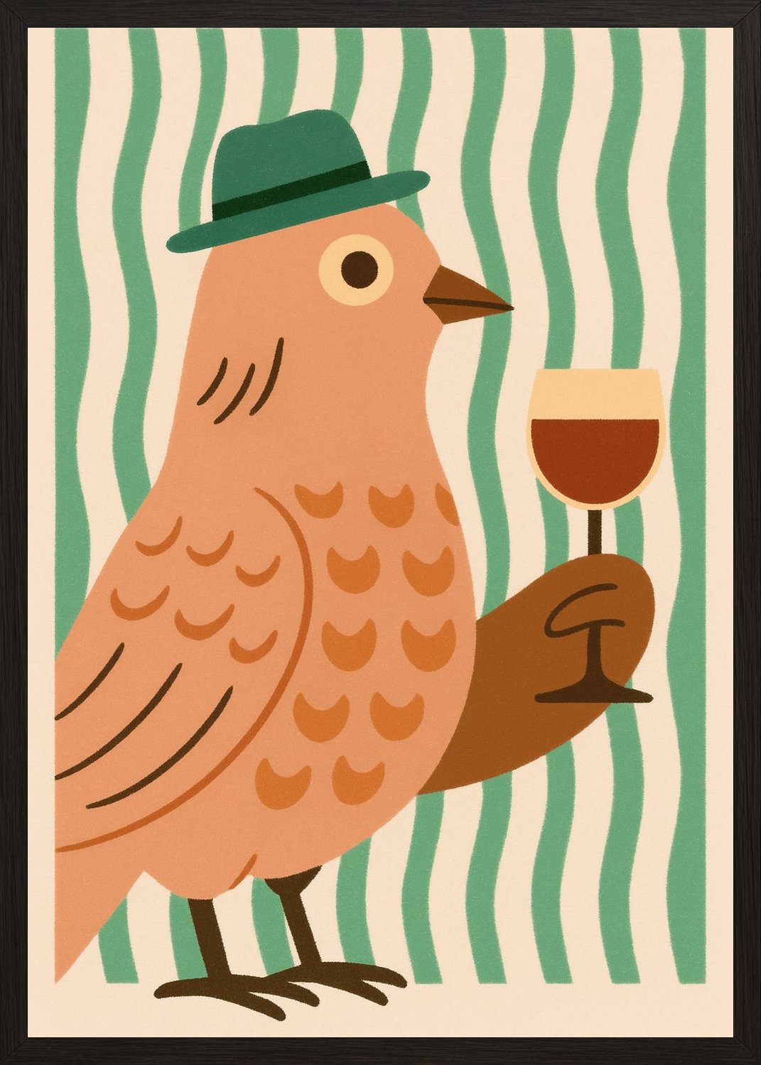 Poster in black frame