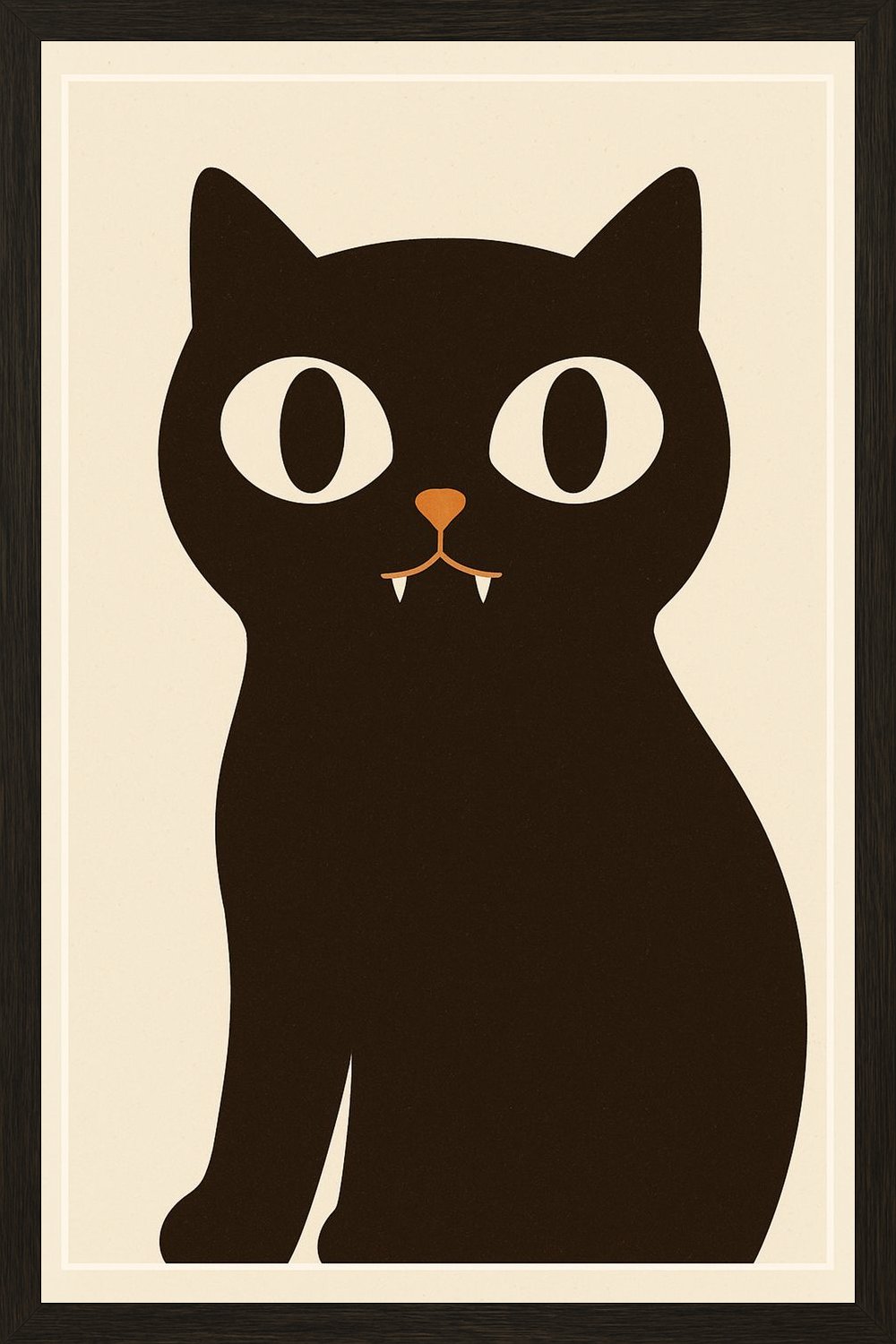 Poster in black frame