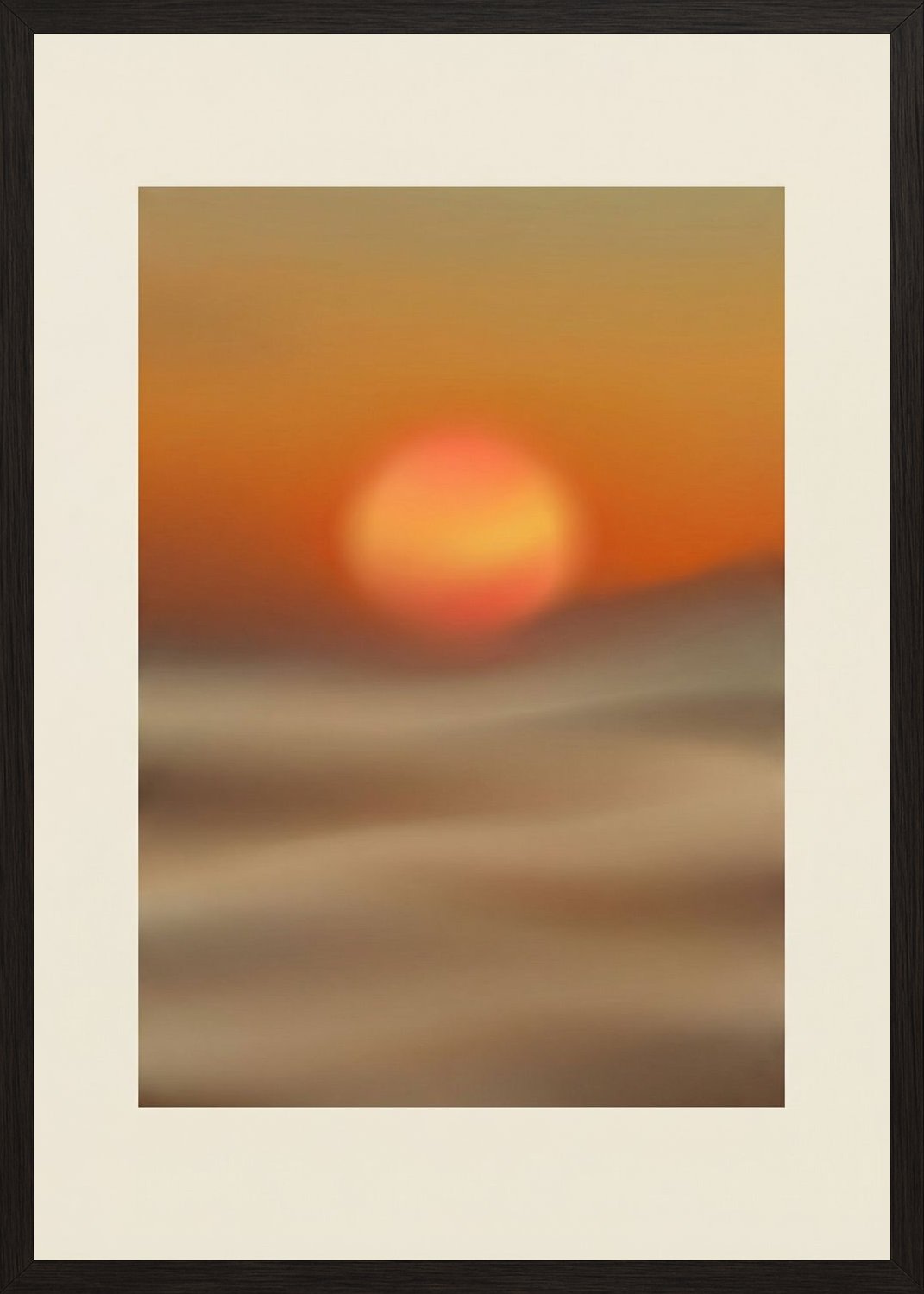 Poster in black frame