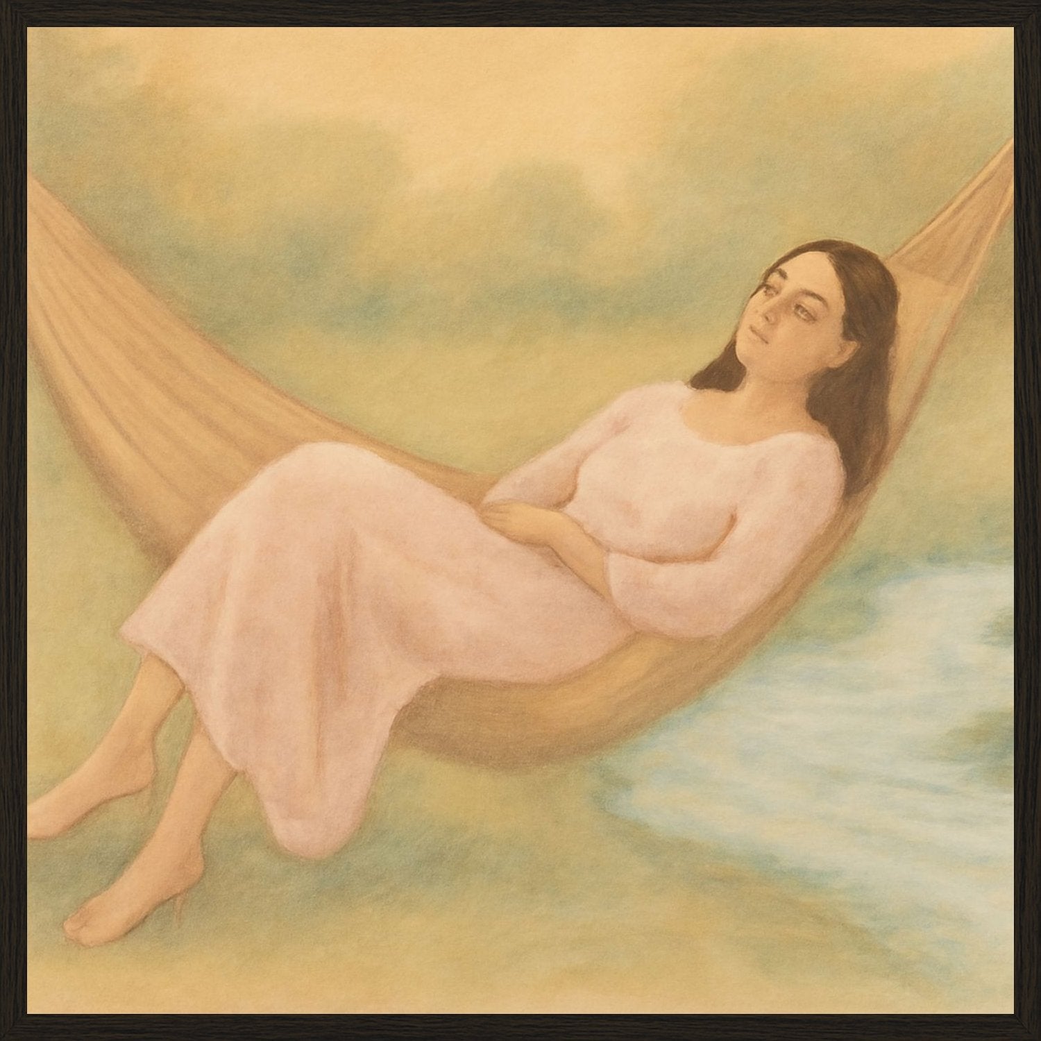 Poster in black frame