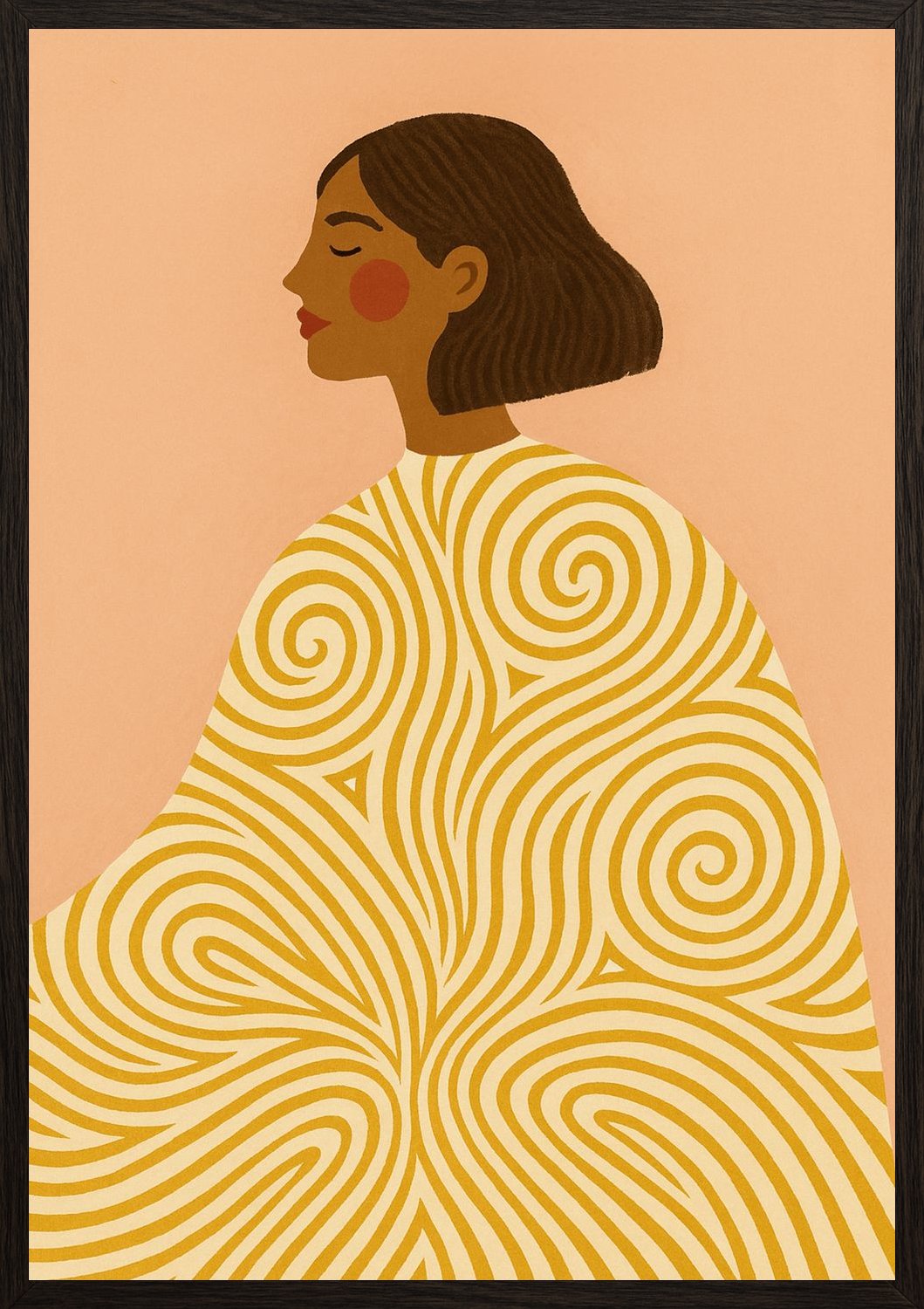 Poster in black frame