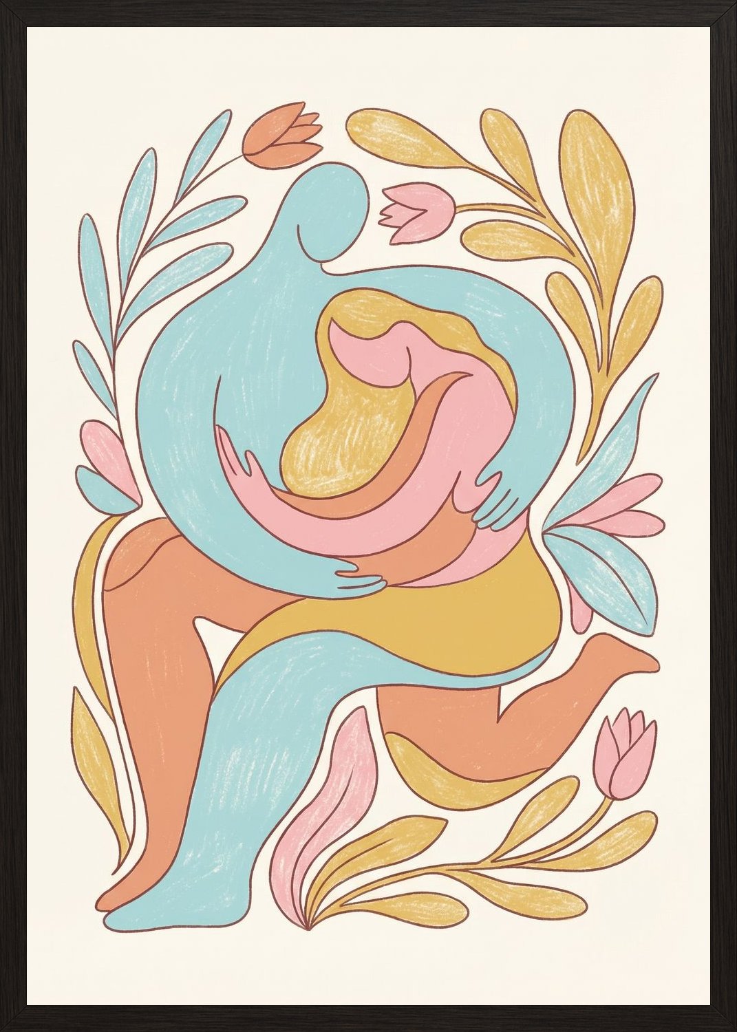 Poster in black frame