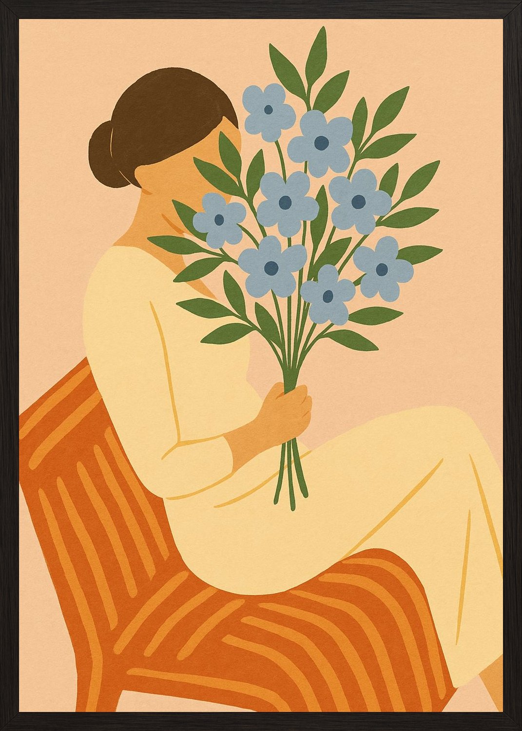 Poster in black frame