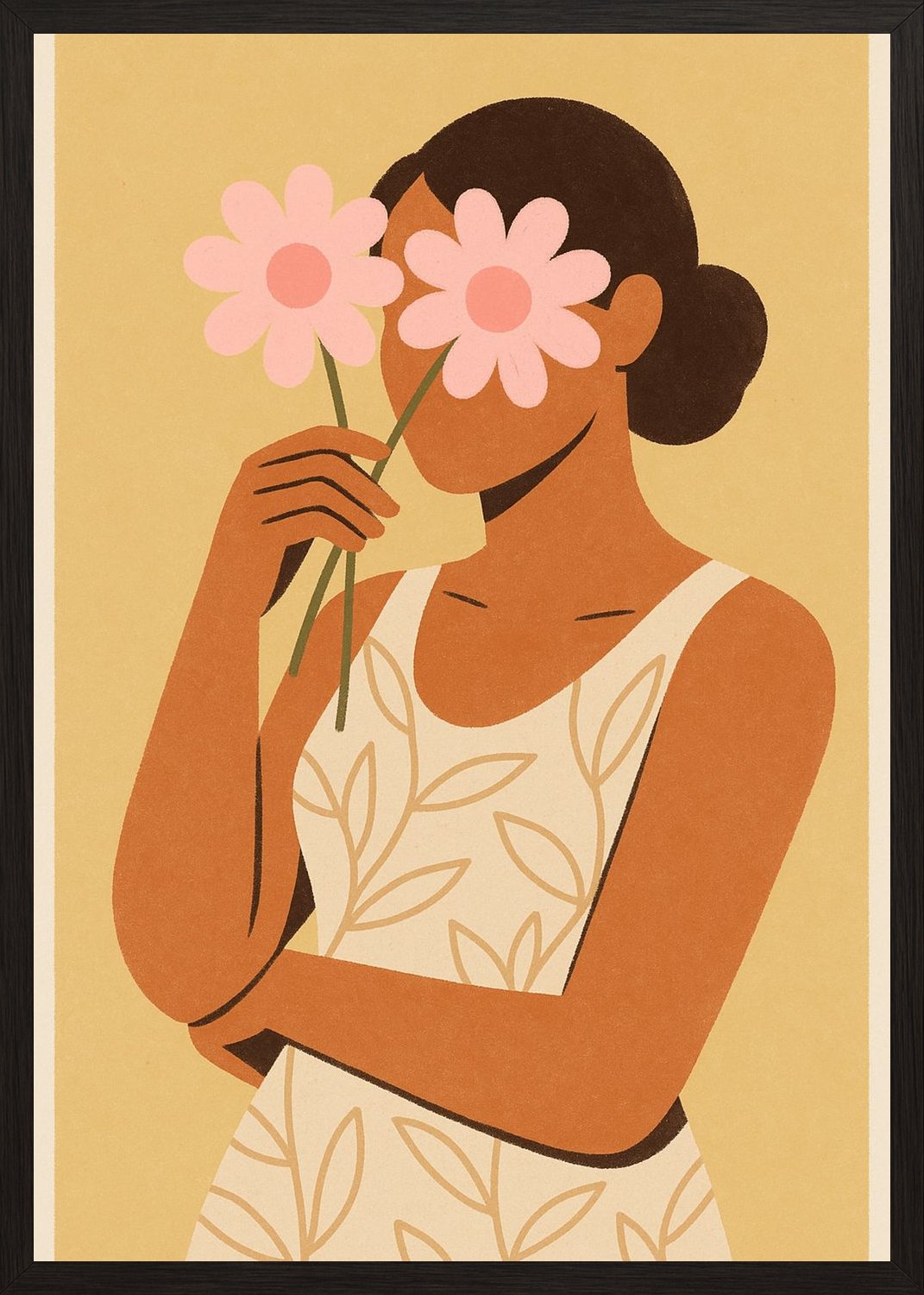 Poster in black frame