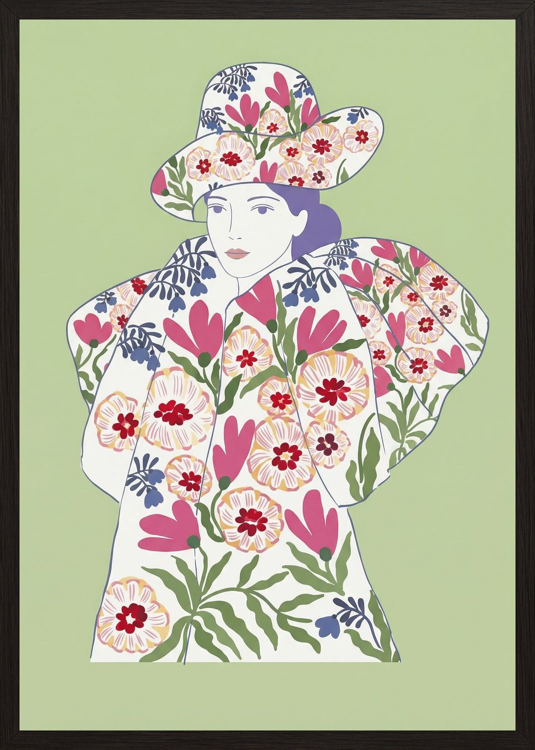 Poster in black frame