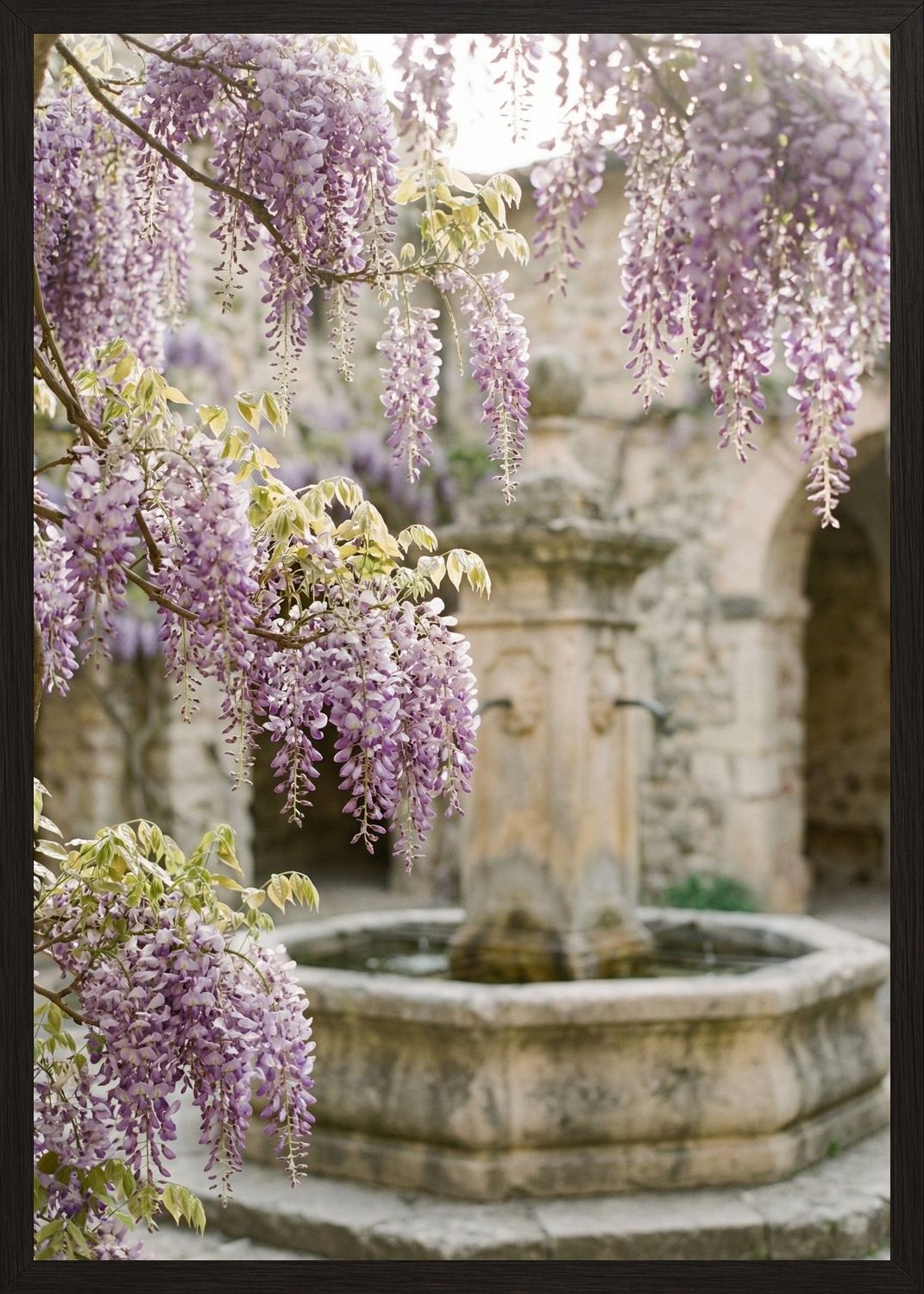 Poster in black frame