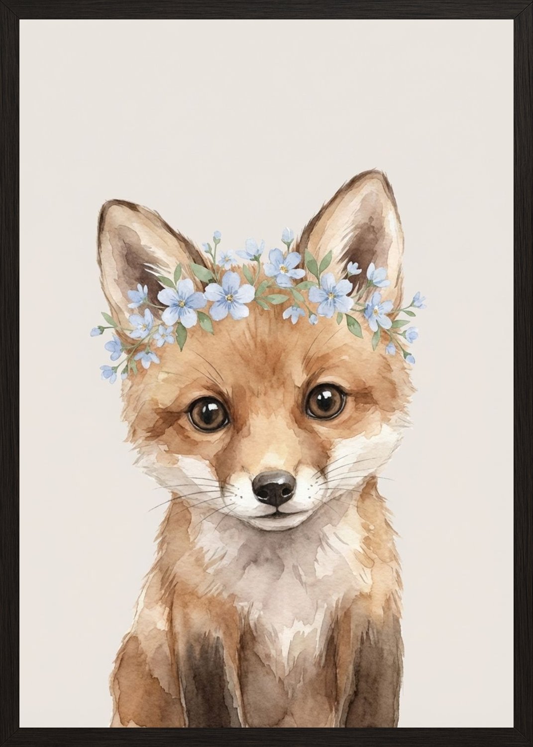 Poster in black frame