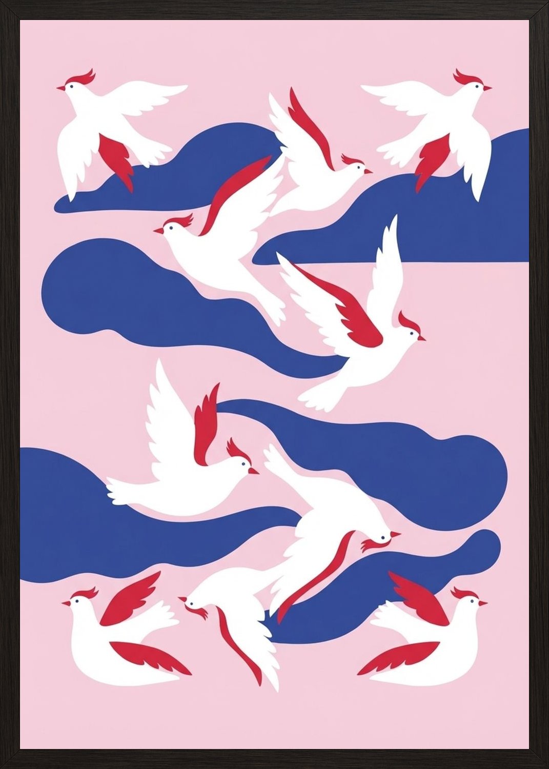 Poster in black frame