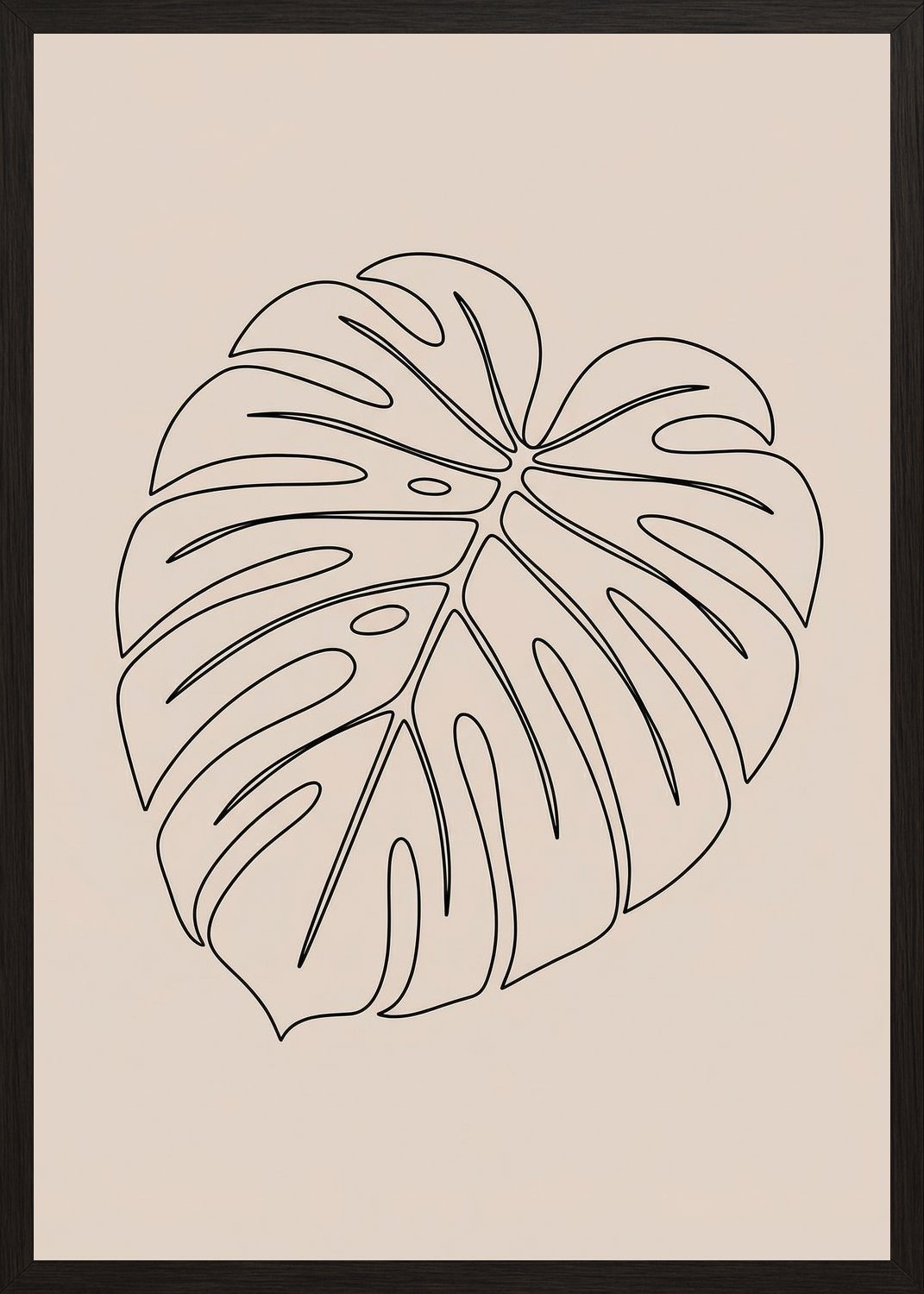 Poster in black frame