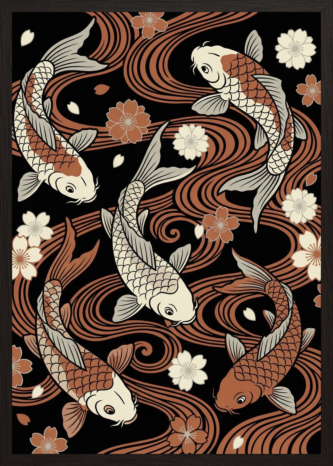 Poster in black frame