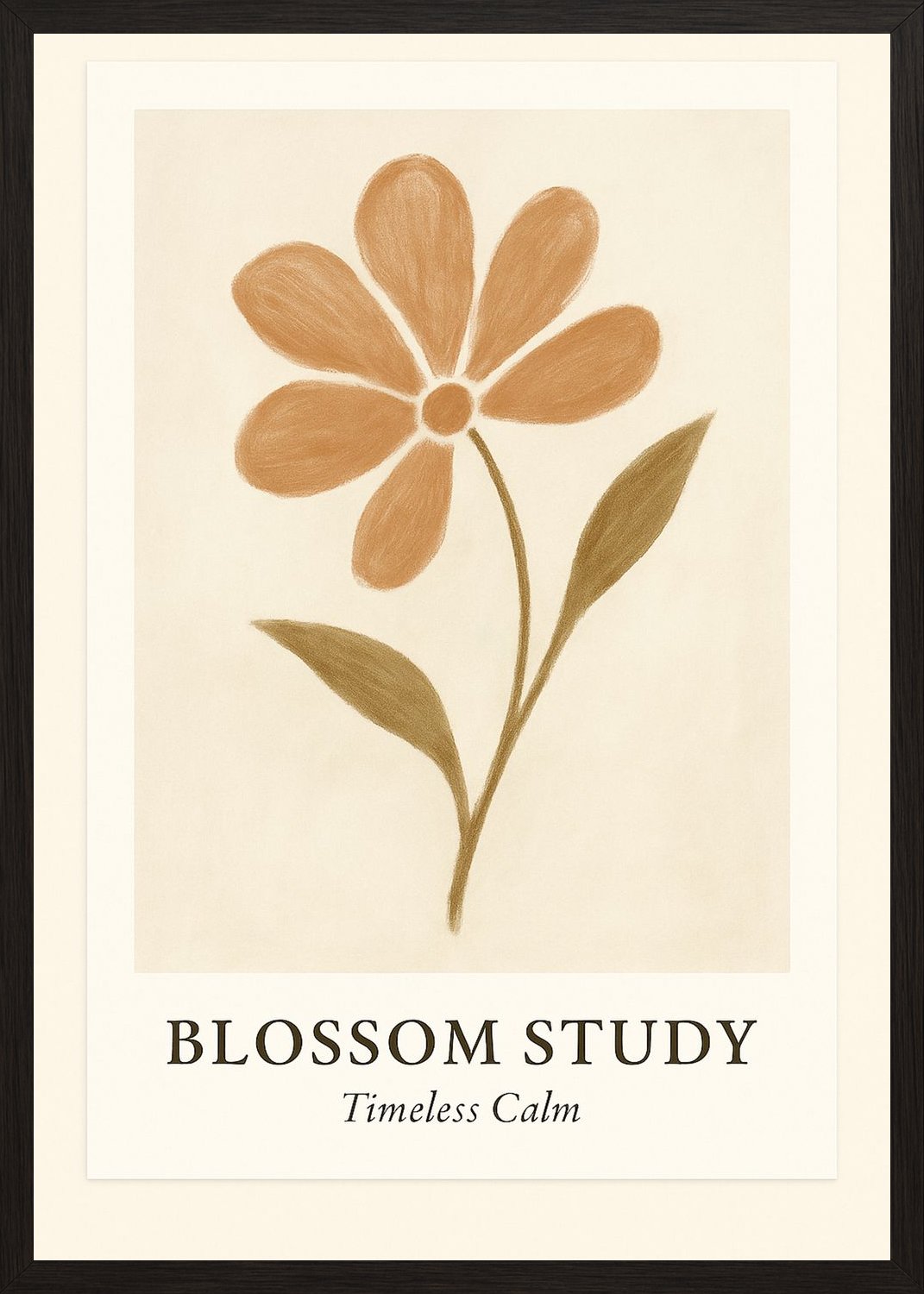 Poster in black frame