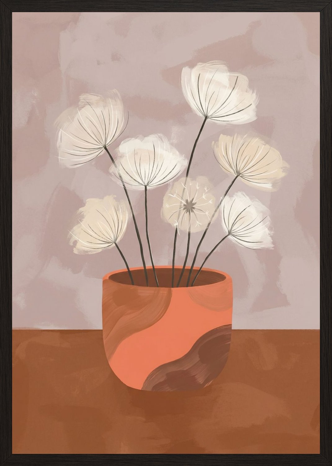 Poster in black frame