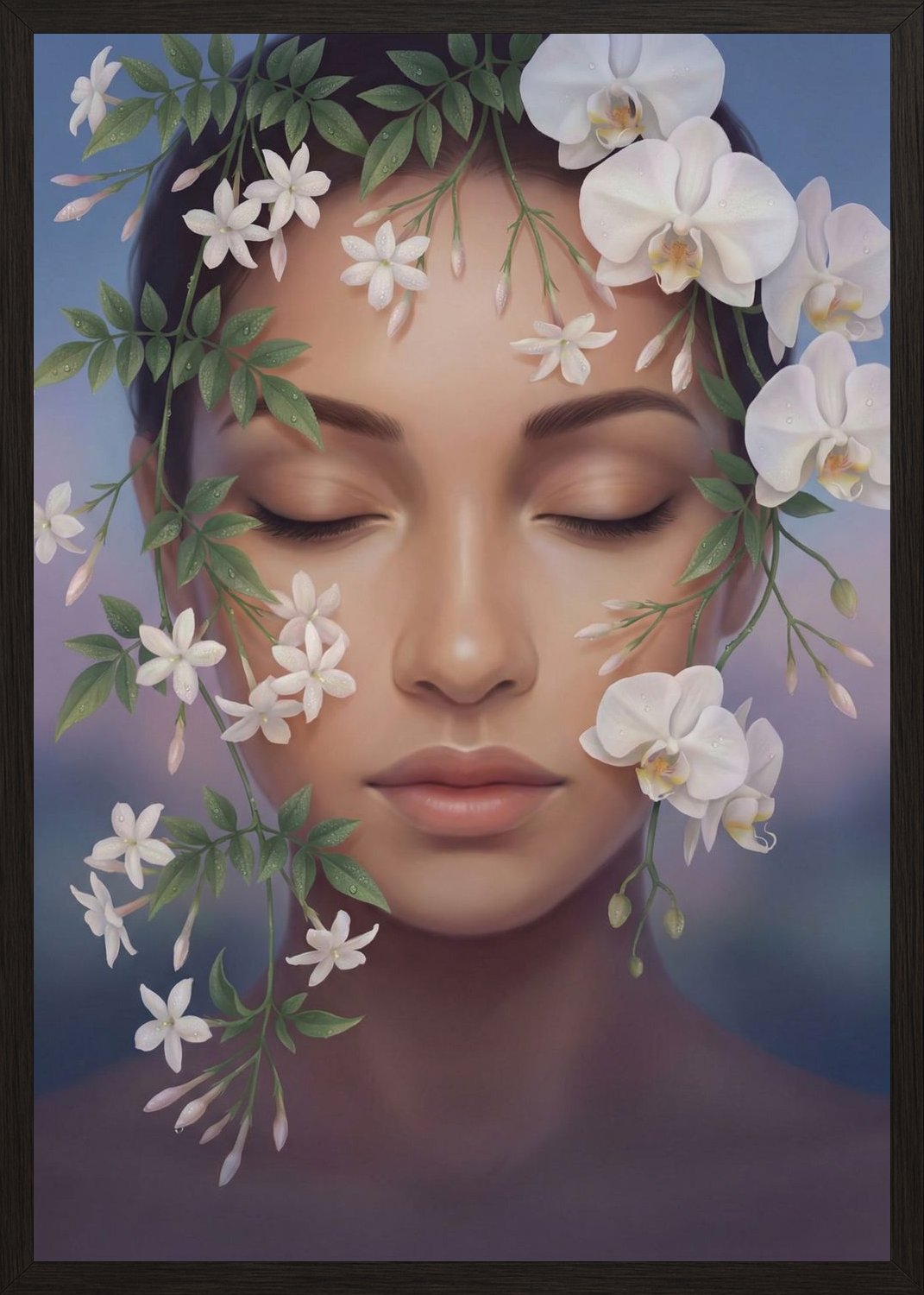 Poster in oak frame