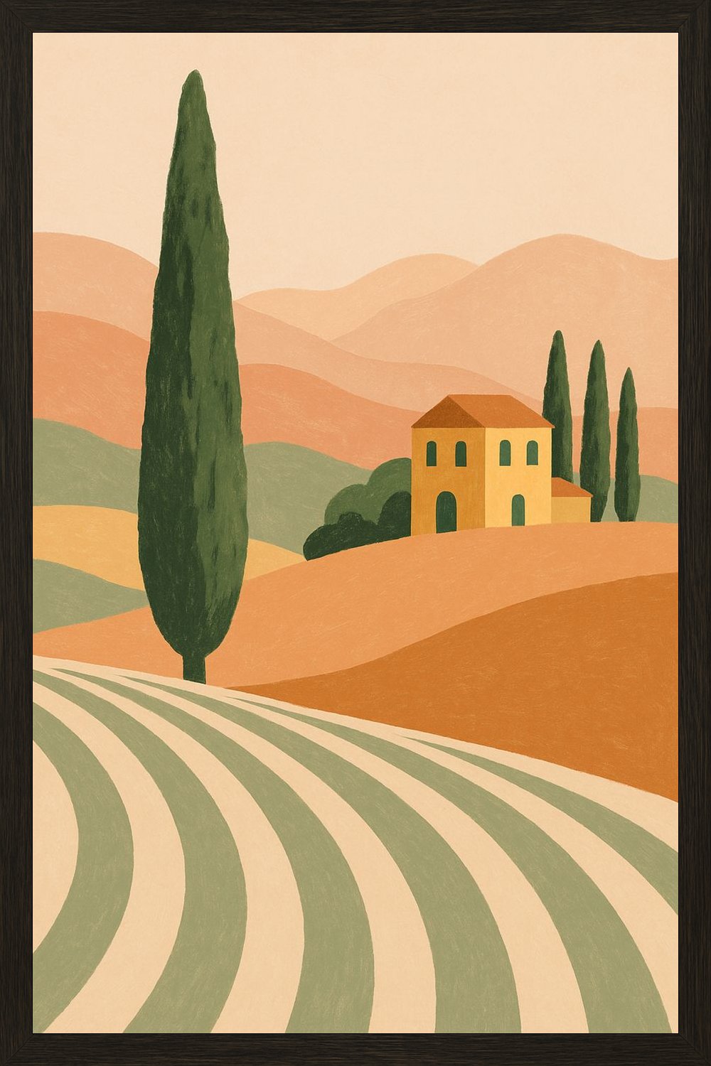 Poster in black frame