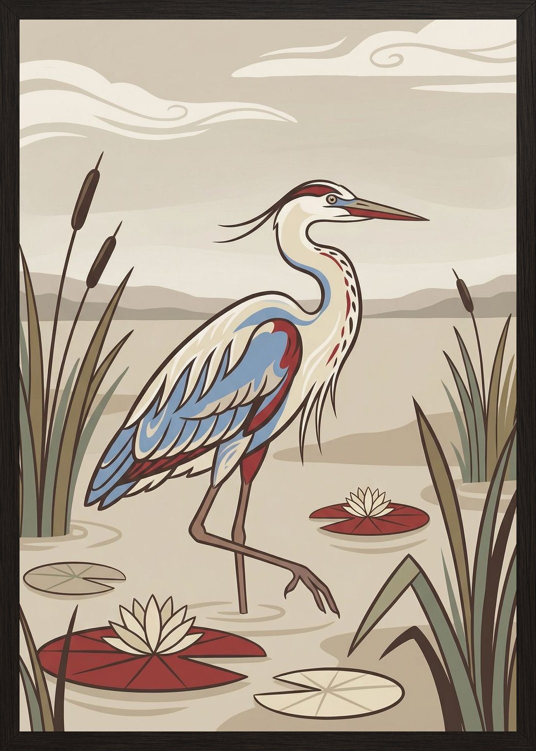 Poster in black frame