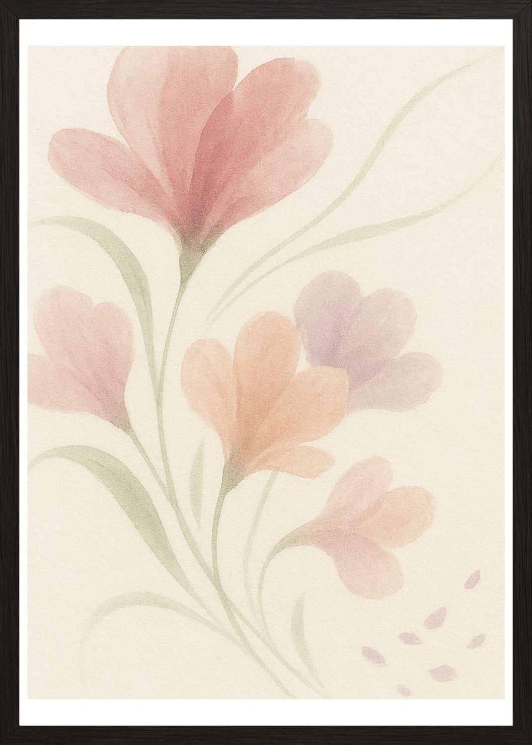 Poster in black frame