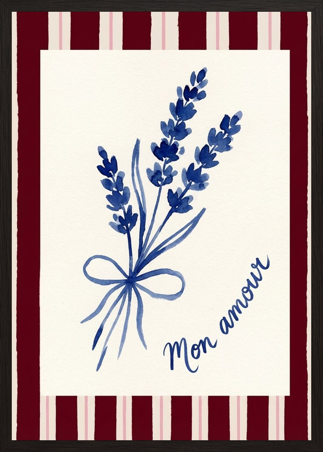 Poster in black frame