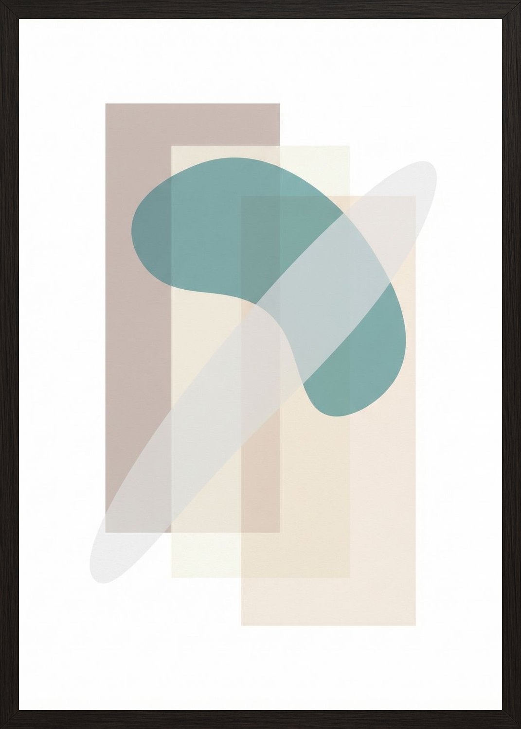 Poster in black frame