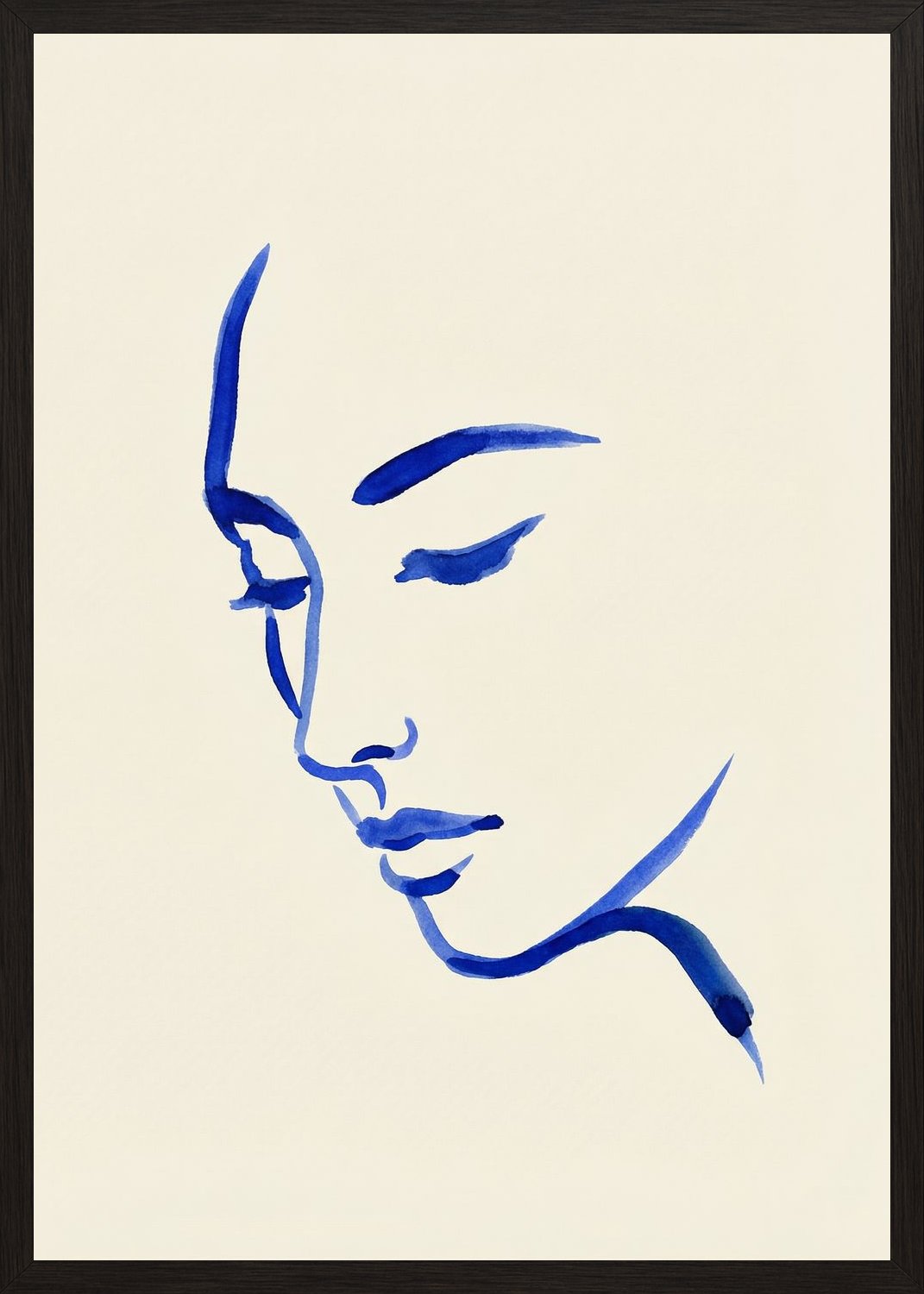 Poster in black frame