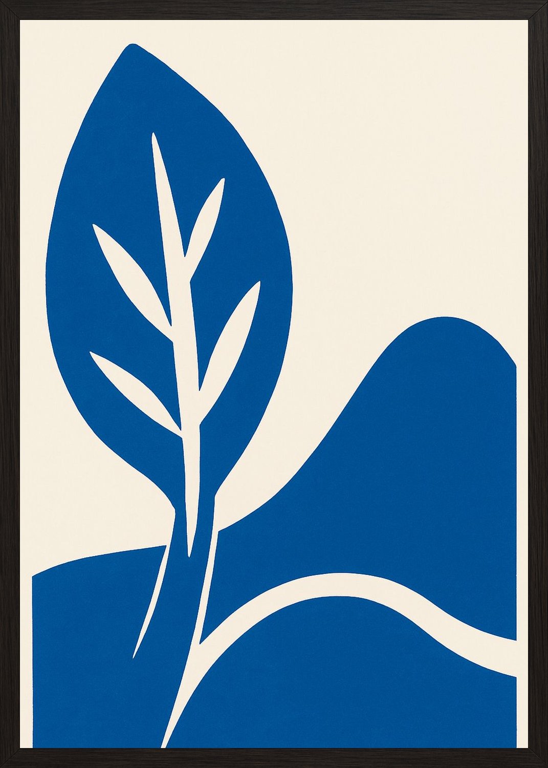 Poster in black frame