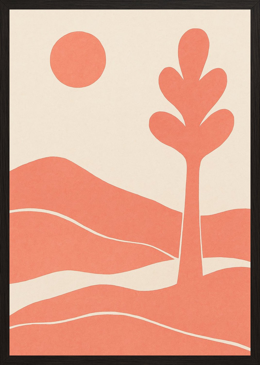 Poster in black frame