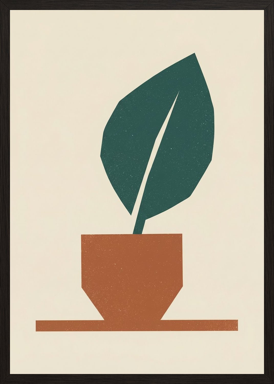 Poster in black frame