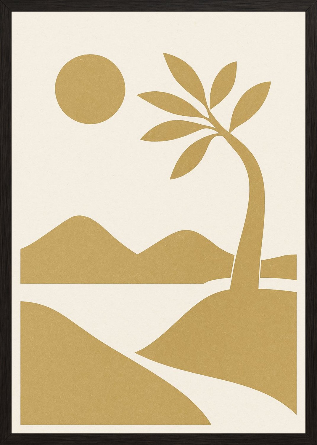 Poster in black frame