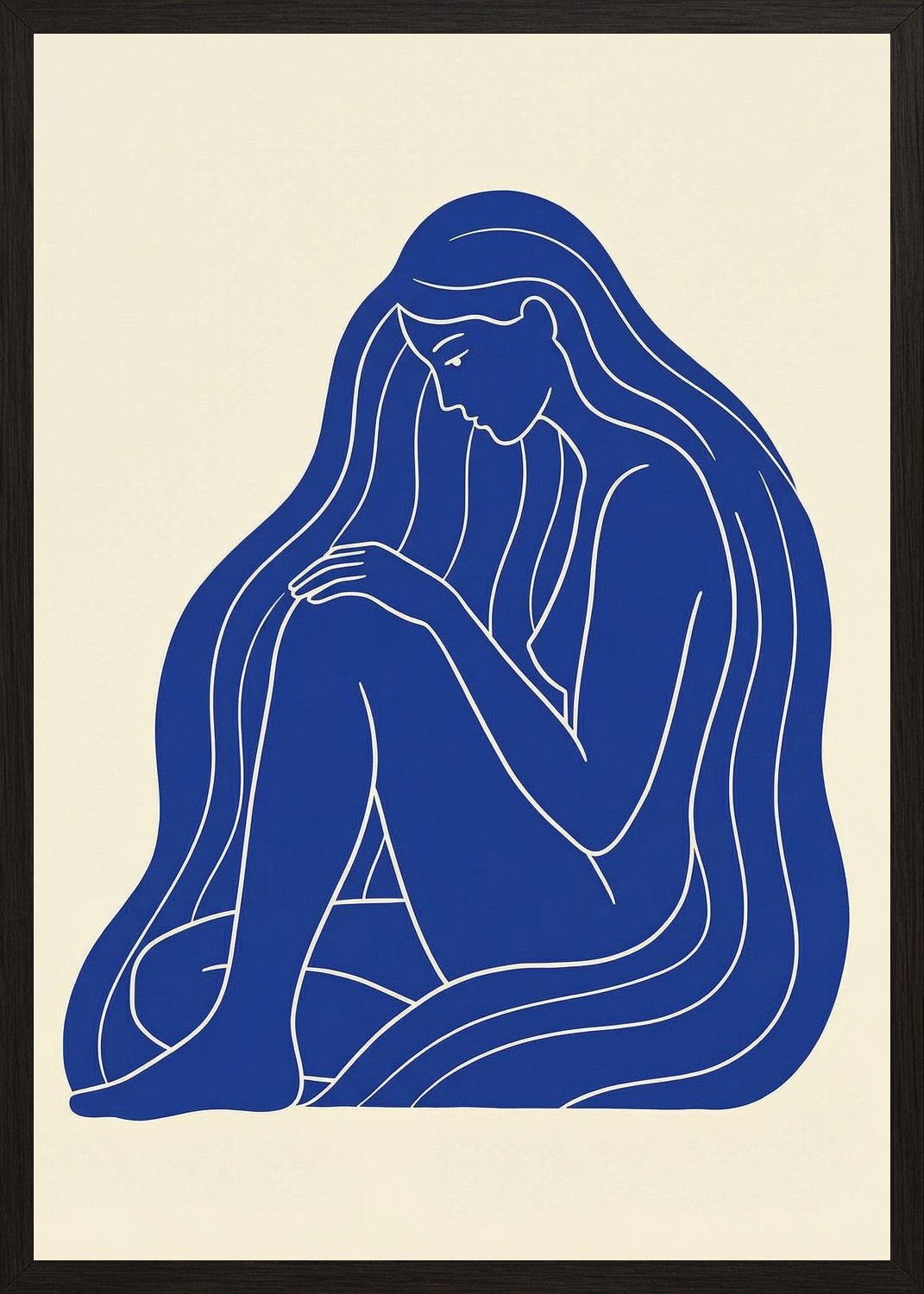 Poster in black frame