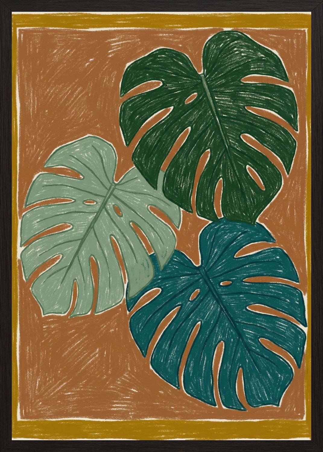 Poster in oak frame