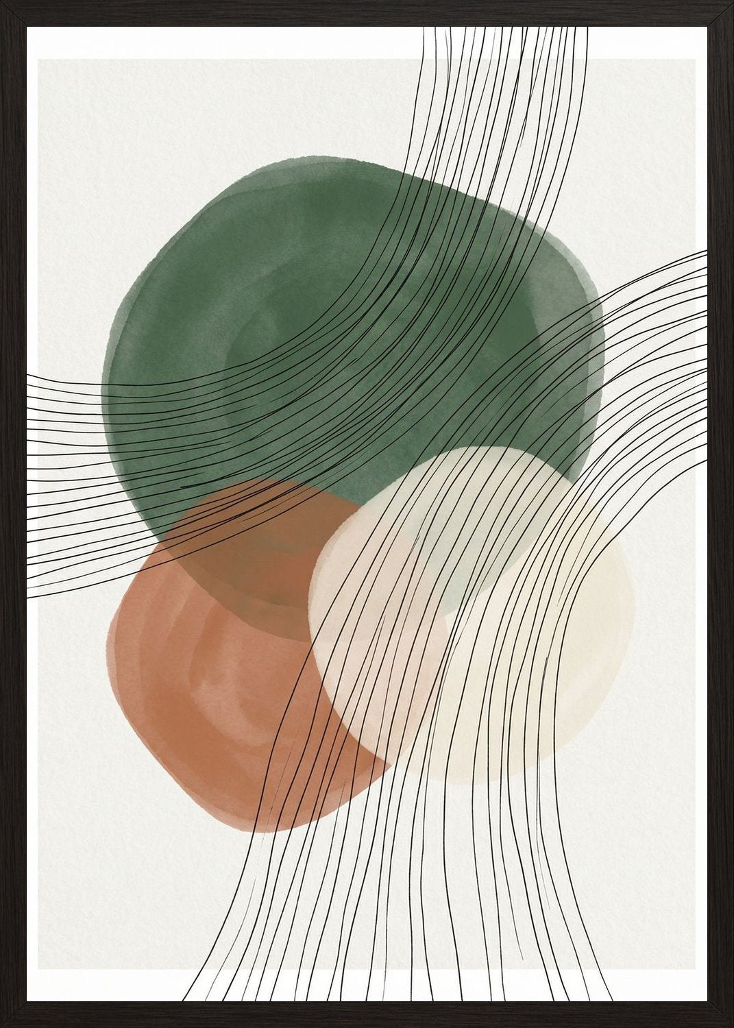 Poster in black frame