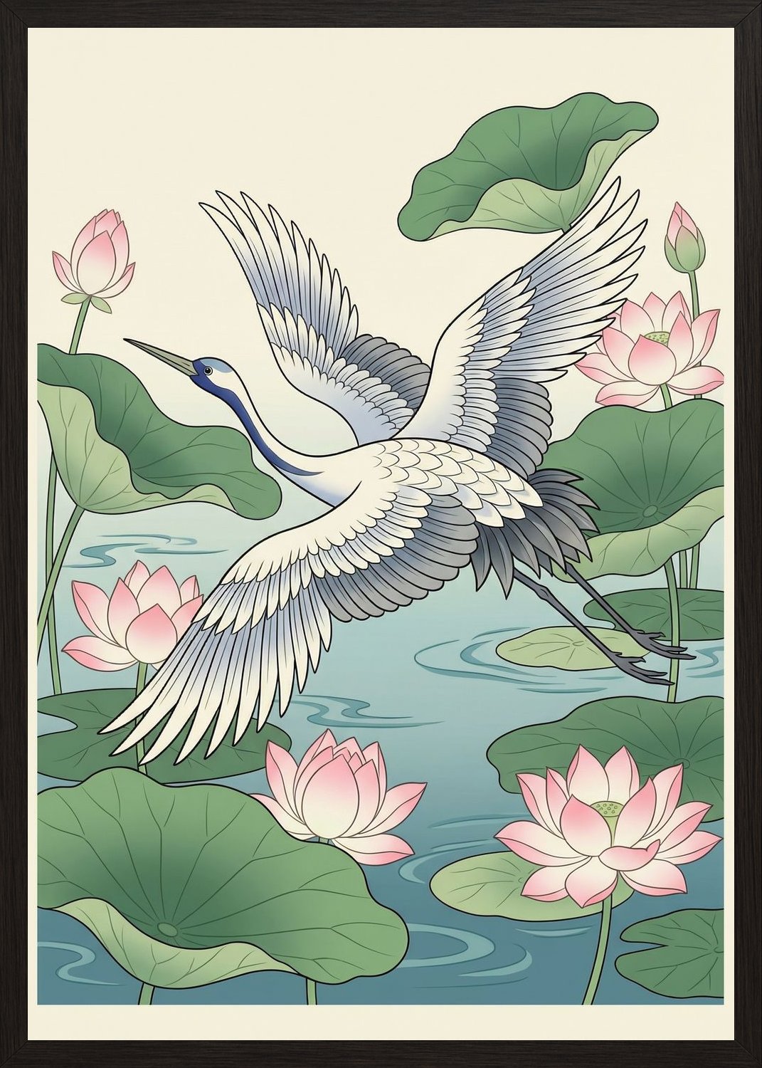 Poster in black frame