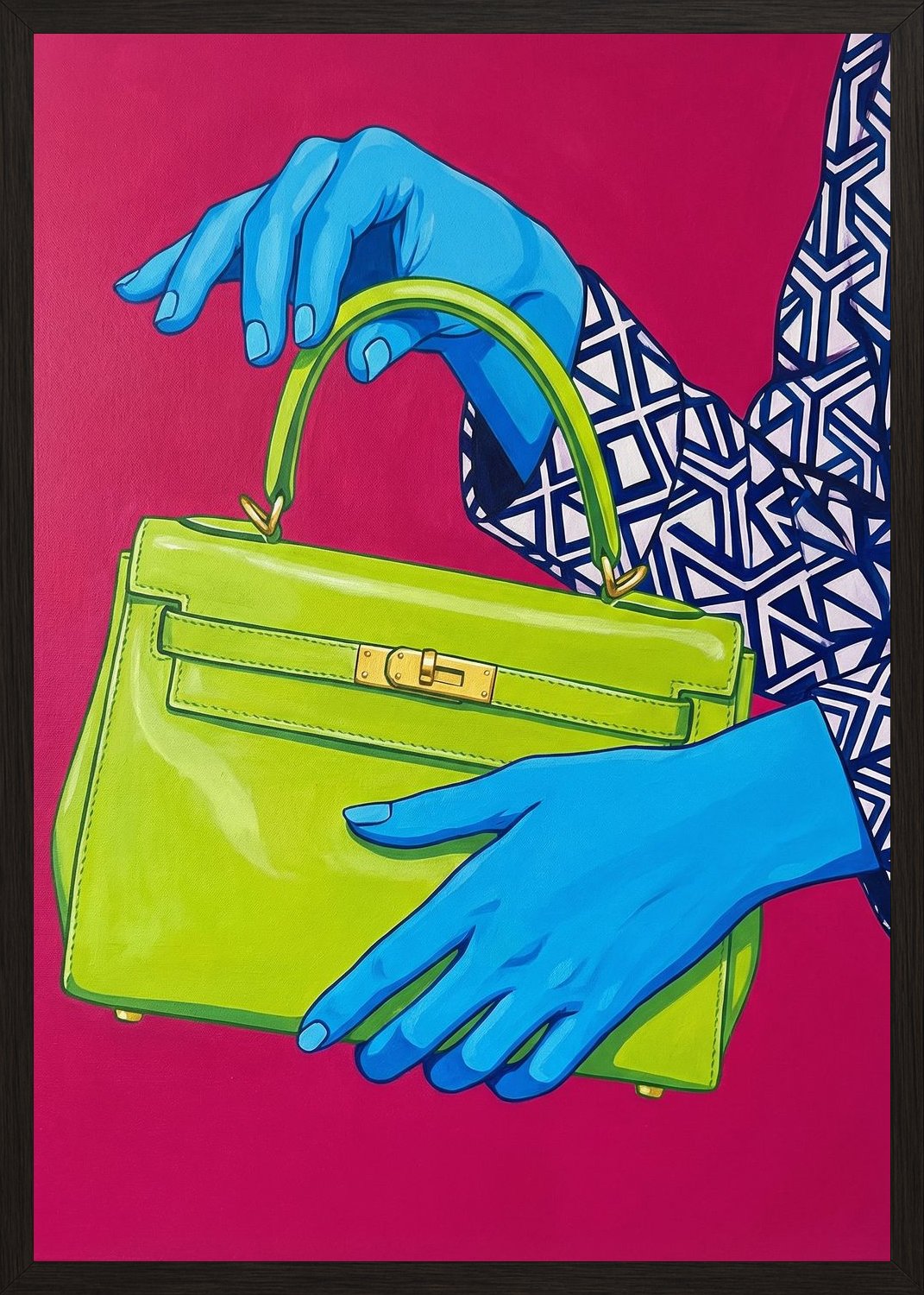 Poster in black frame