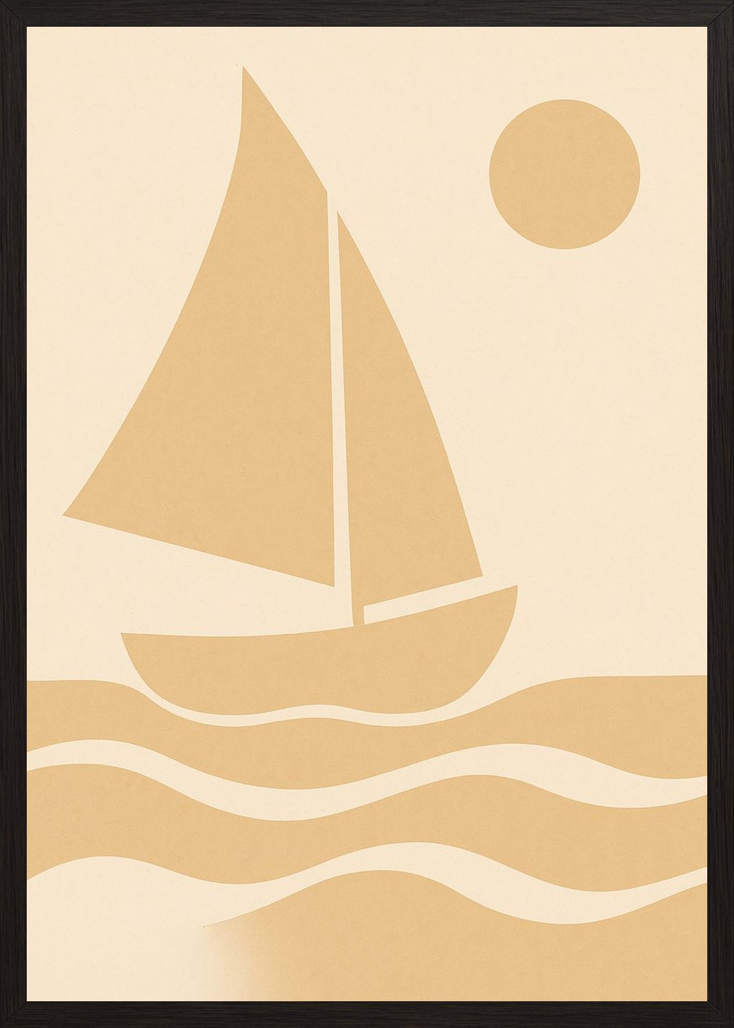 Poster in black frame